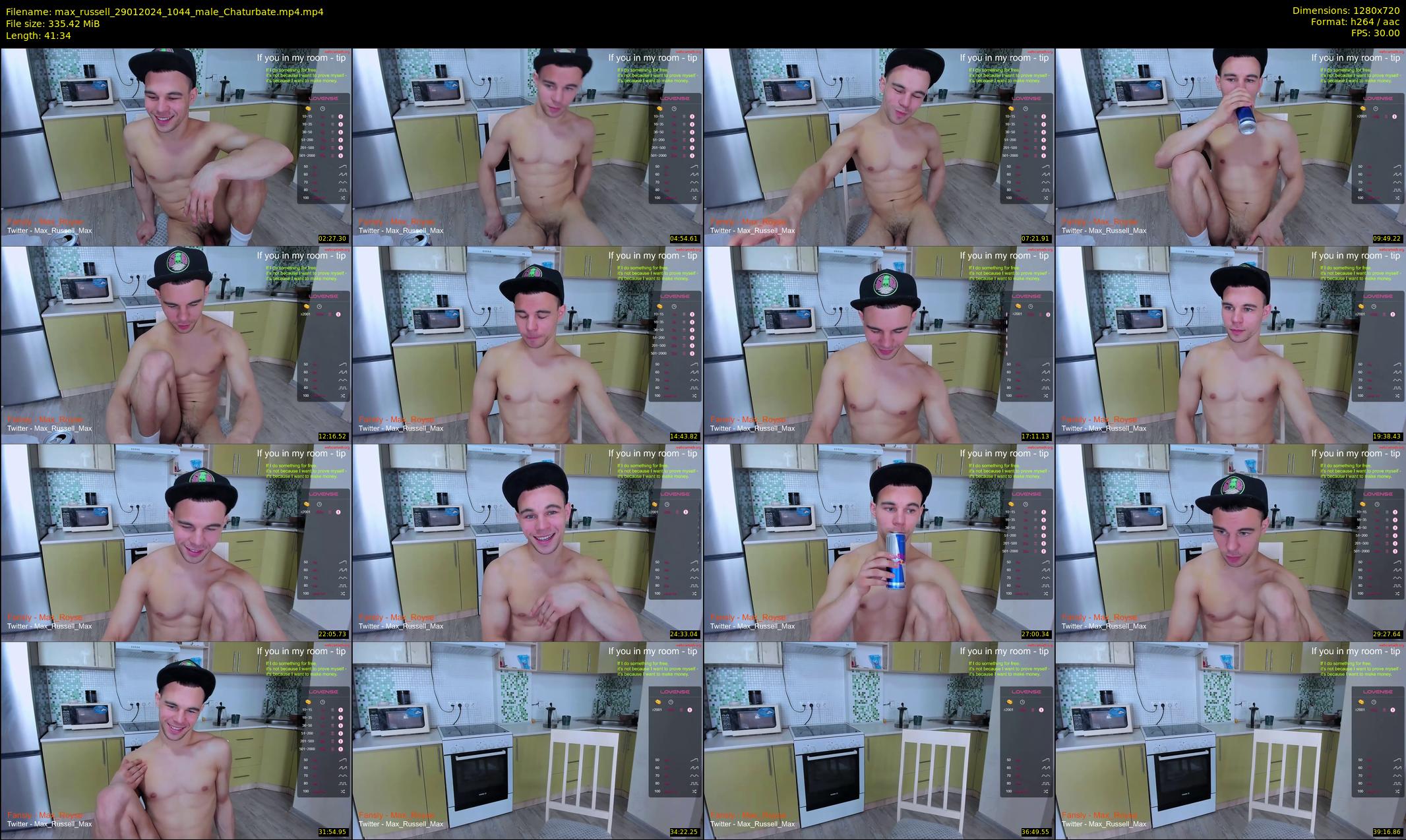 max_russell — 42 minute Chaturbate male cam show recording, 720p, Jan 29, 2024
