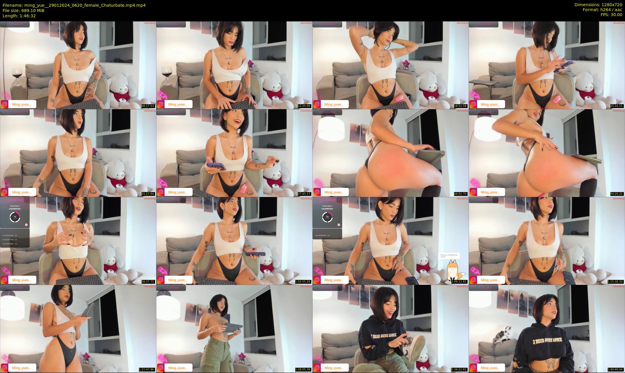 ming_yue_ — 107 minute Chaturbate female cam show recording, 720p, Jan 29, 2024