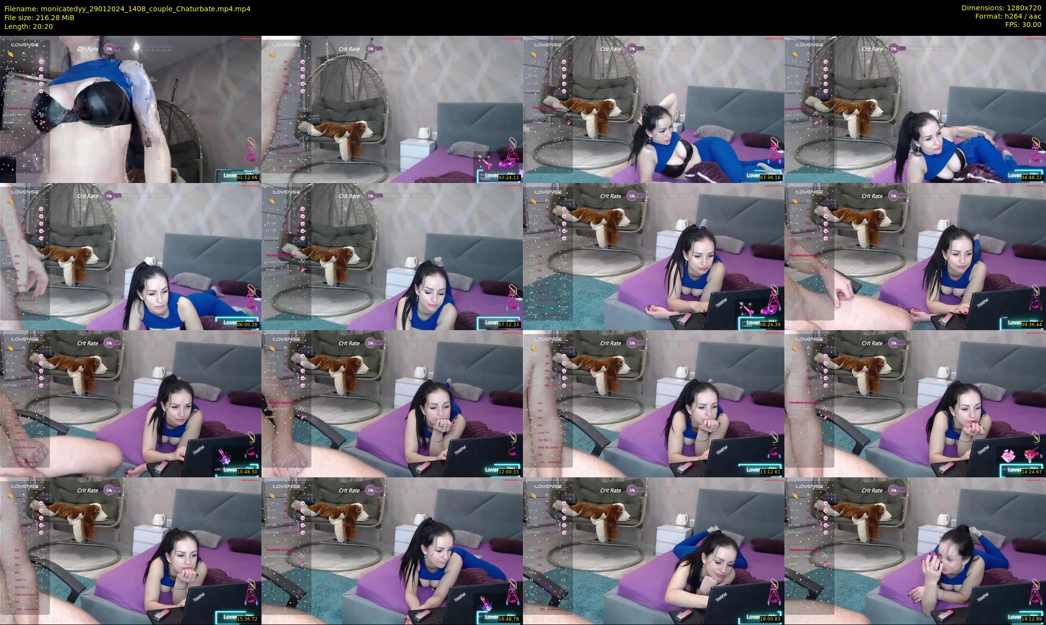 monicatedyy — 21 minute Chaturbate couple cam show recording, 720p, Jan 29, 2024