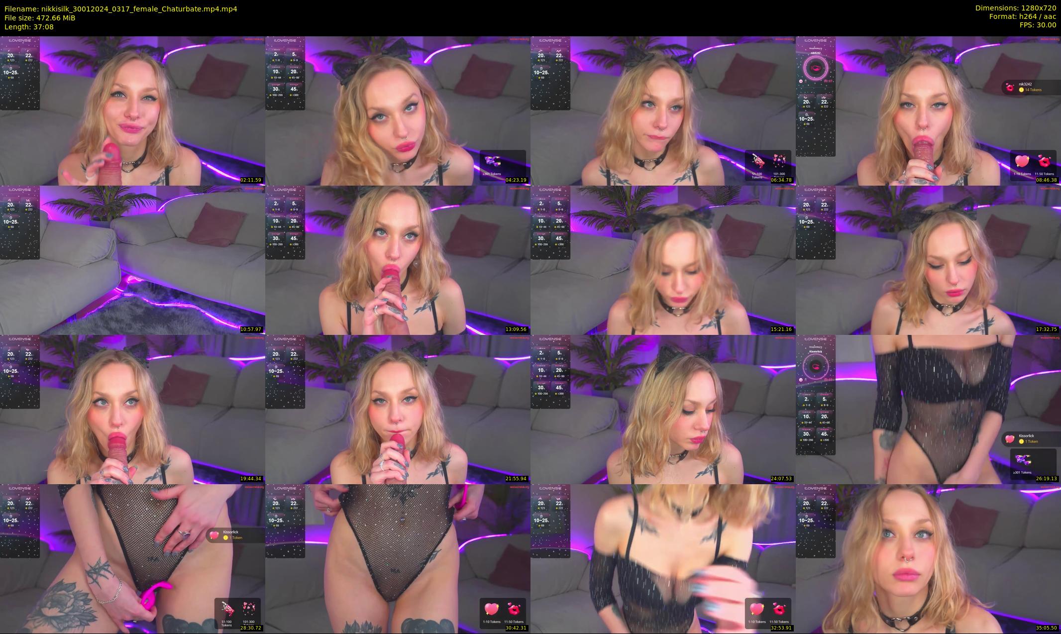 nikkisilk — 38 minute Chaturbate female cam show recording, 720p, Jan 30, 2024