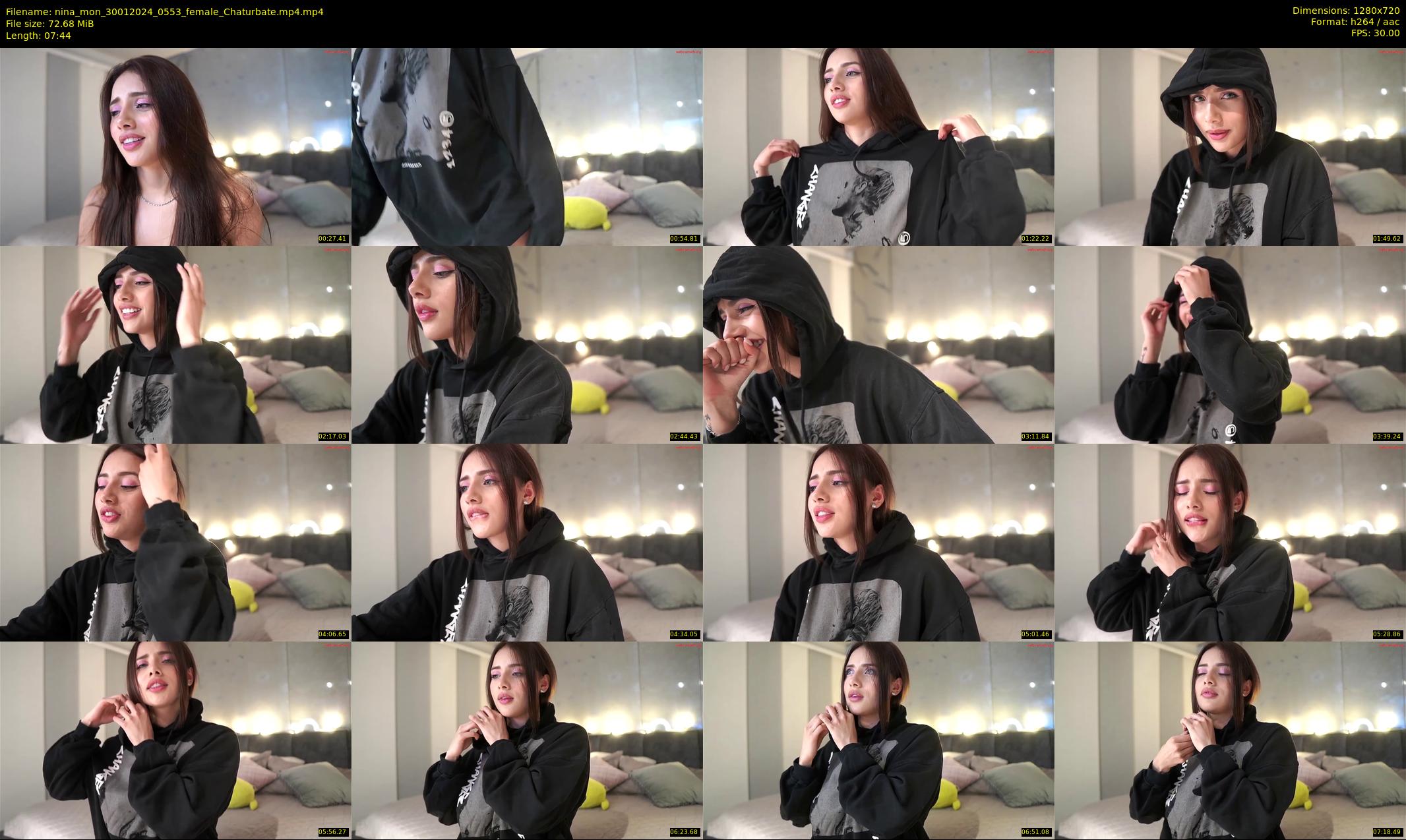 nina_mon — 8 minute Chaturbate female cam show recording, 720p, Jan 30, 2024