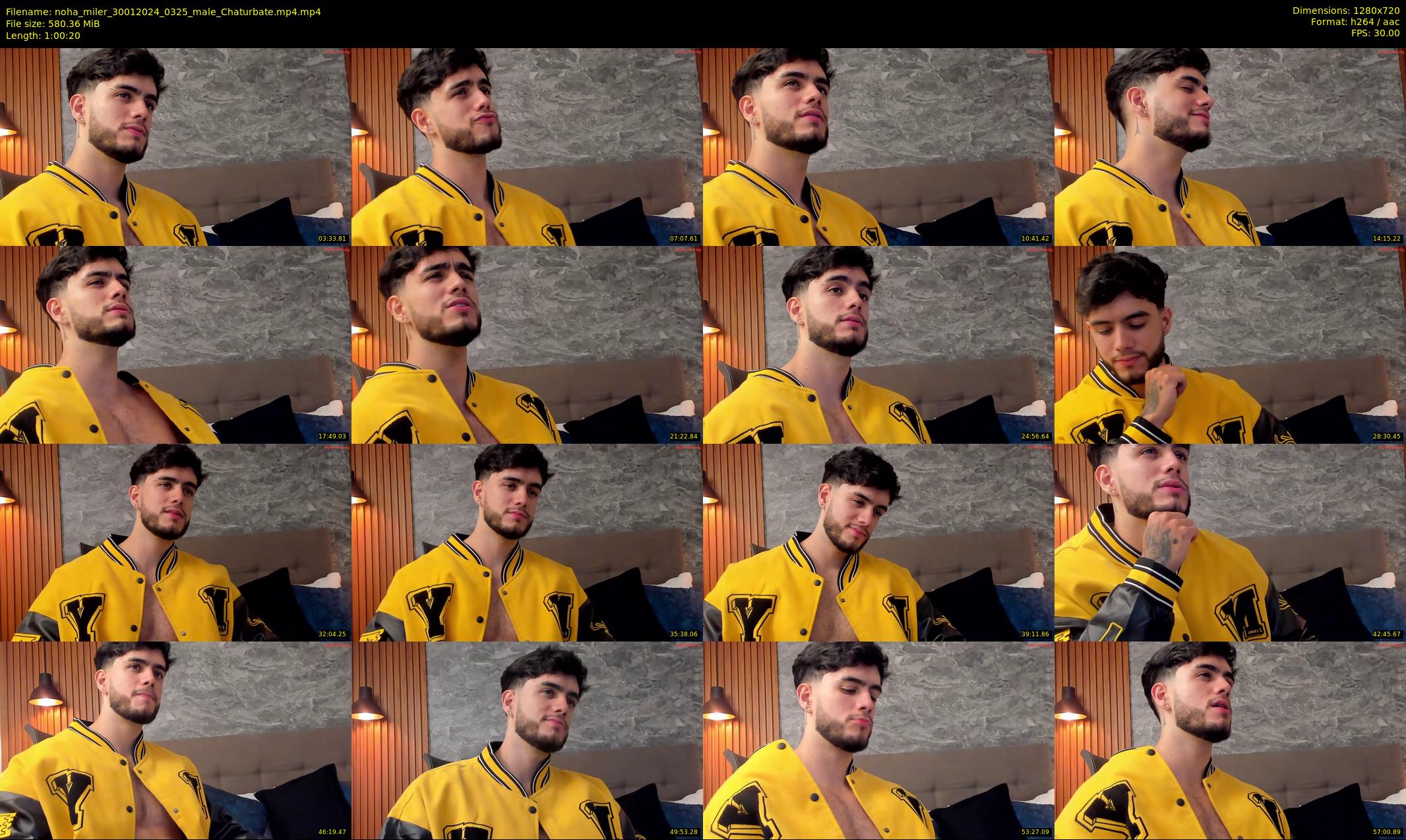 noha_miler — 61 minute Chaturbate male cam show recording, 720p, Jan 30, 2024