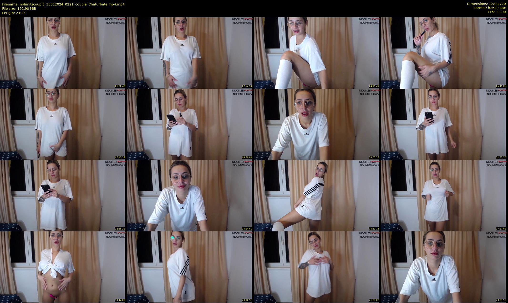 nolimitscoupl3 — 25 minute Chaturbate couple cam show recording, 720p, Jan 30, 2024