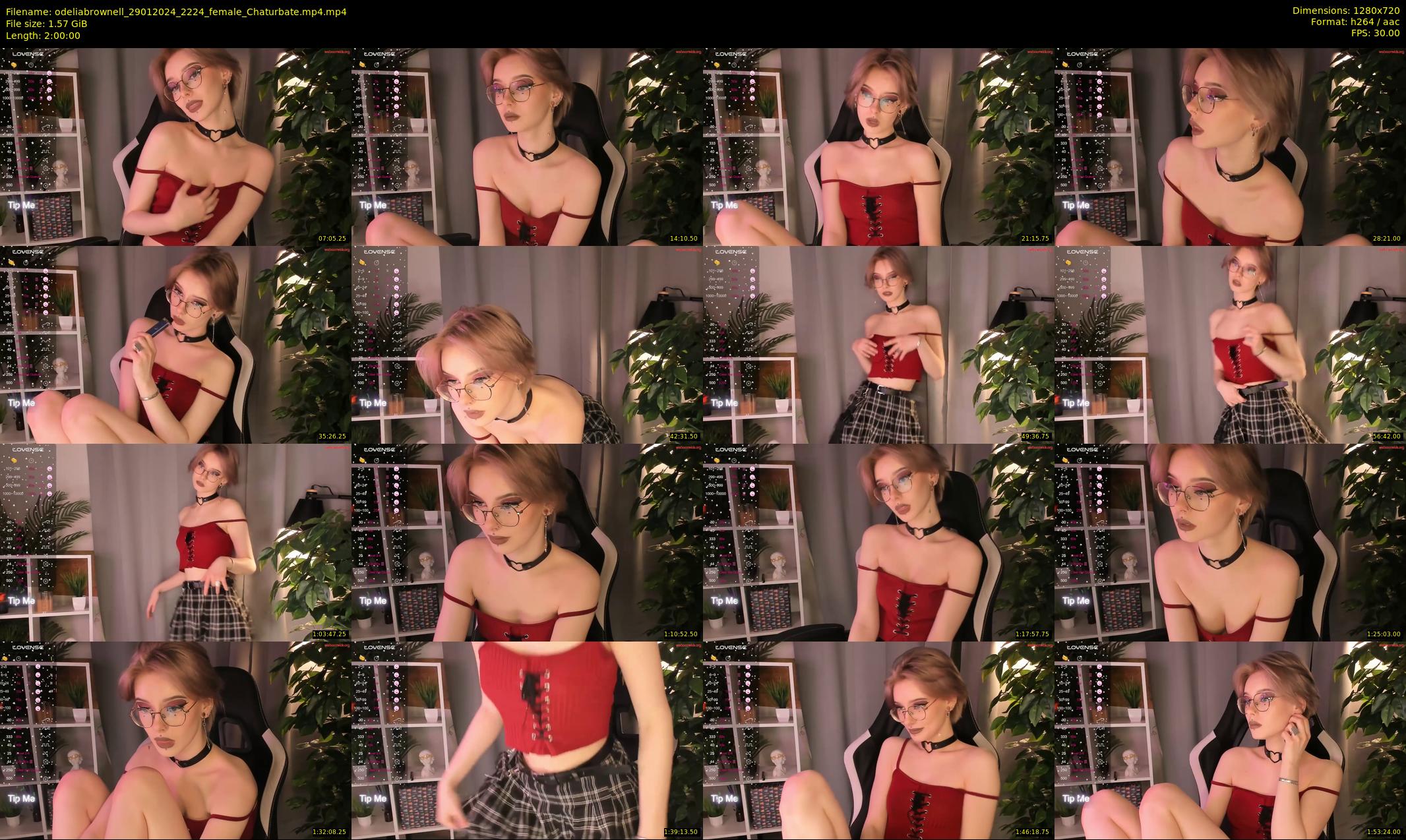 odeliabrownell — 120 minute Chaturbate female cam show recording, 720p, Jan 29, 2024