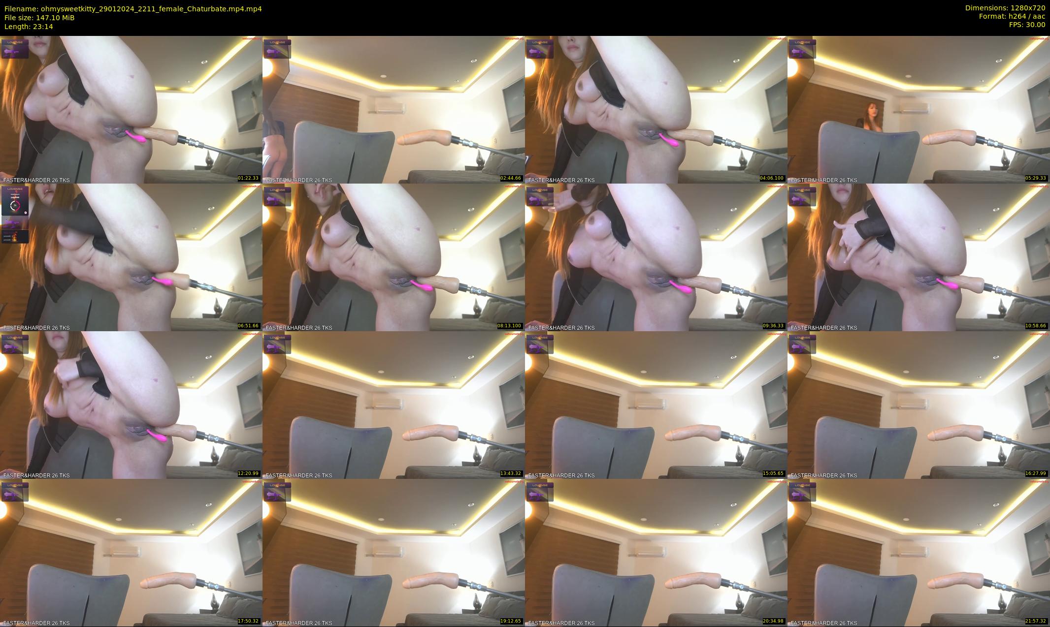 ohmysweetkitty — 24 minute Chaturbate female cam show recording, 720p, Jan 29, 2024