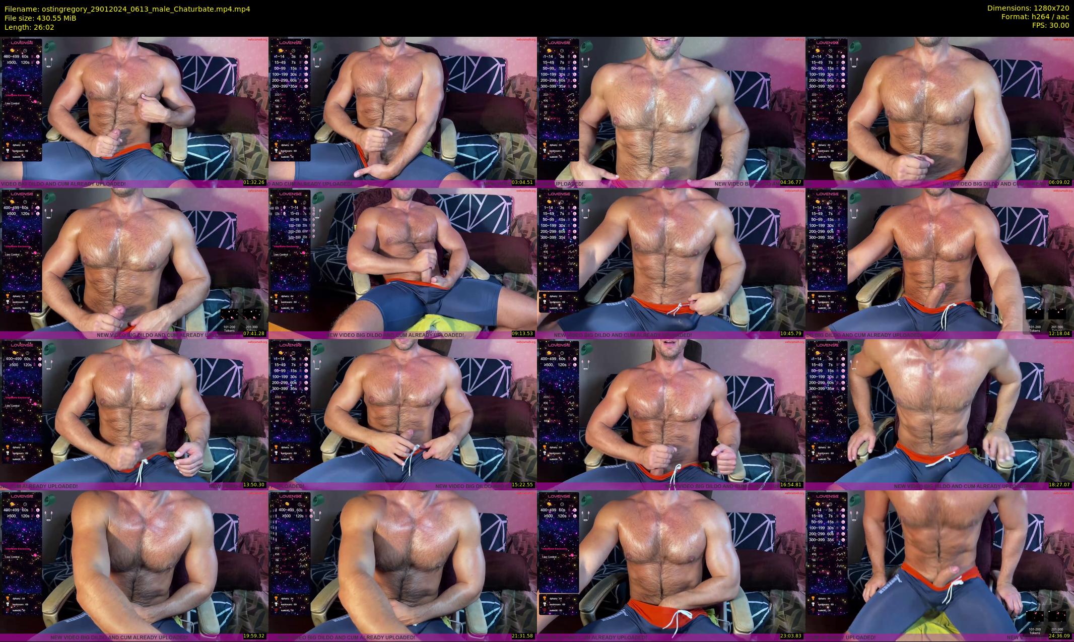 ostingregory — 27 minute Chaturbate male cam show recording, 720p, Jan 29, 2024