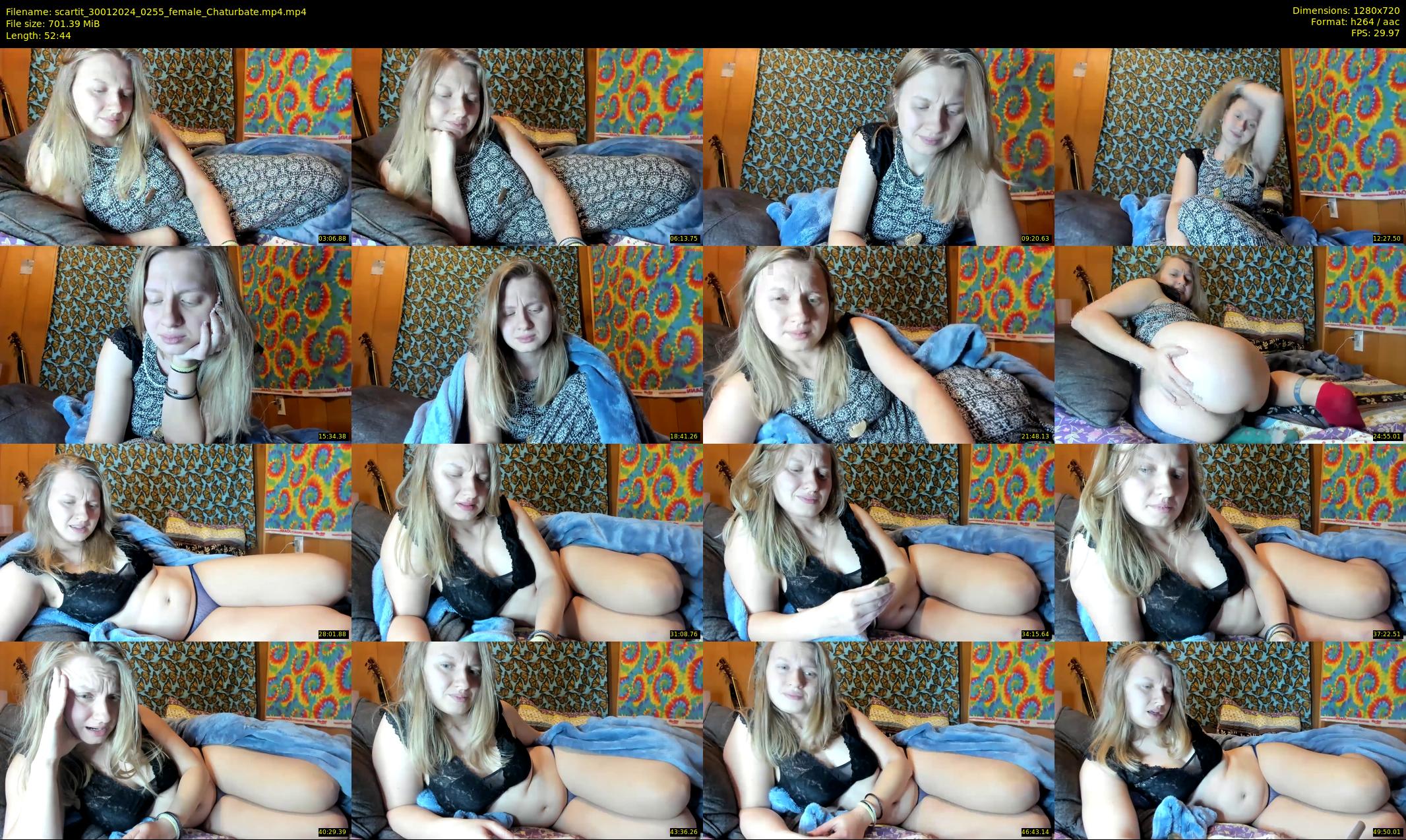 scartit — 53 minute Chaturbate female cam show recording, 720p, Jan 30, 2024