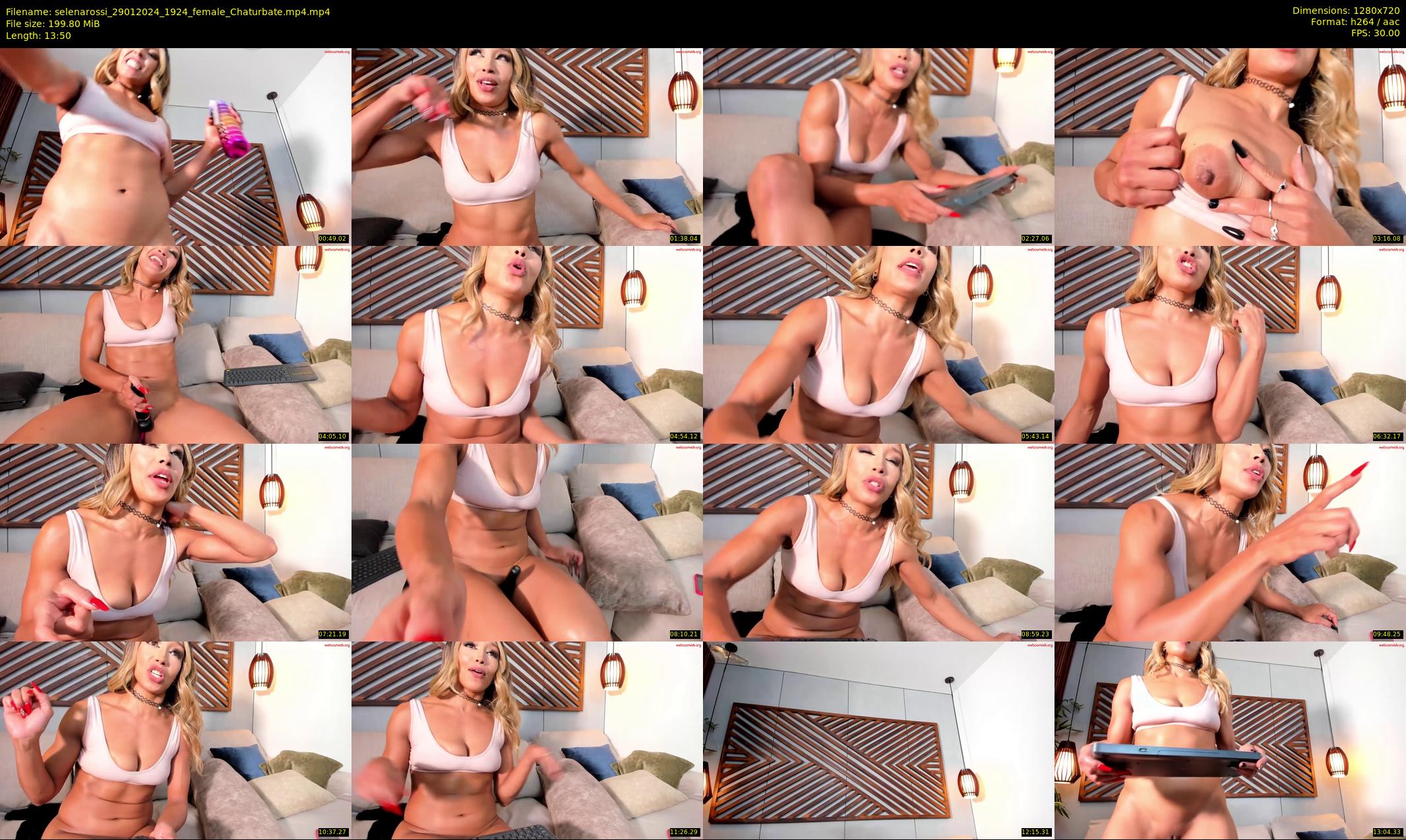 selenarossi — 14 minute Chaturbate female cam show recording, 720p, Jan 29, 2024