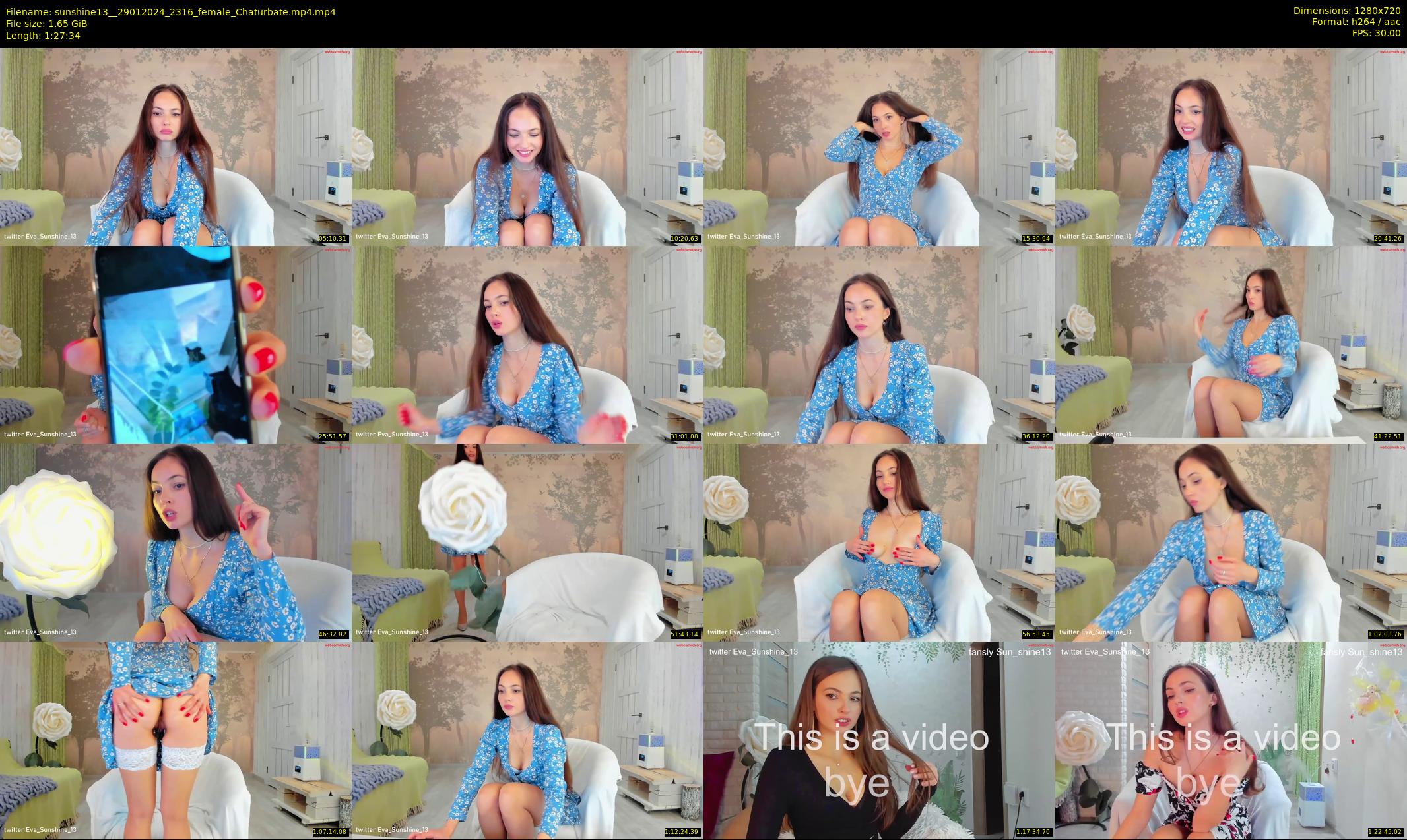 sunshine13_ — 88 minute Chaturbate female cam show recording, 720p, Jan 29, 2024
