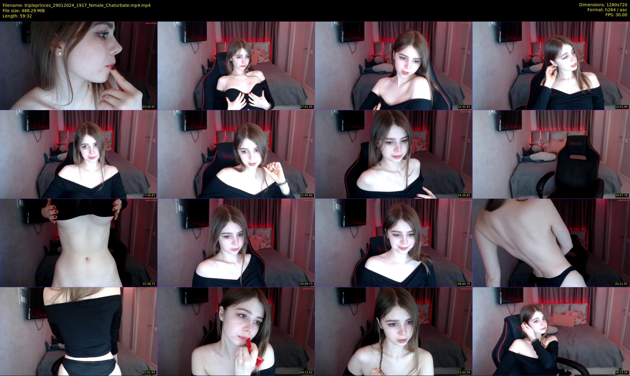 tripleprinces — 60 minute Chaturbate female cam show recording, 720p, Jan 29, 2024