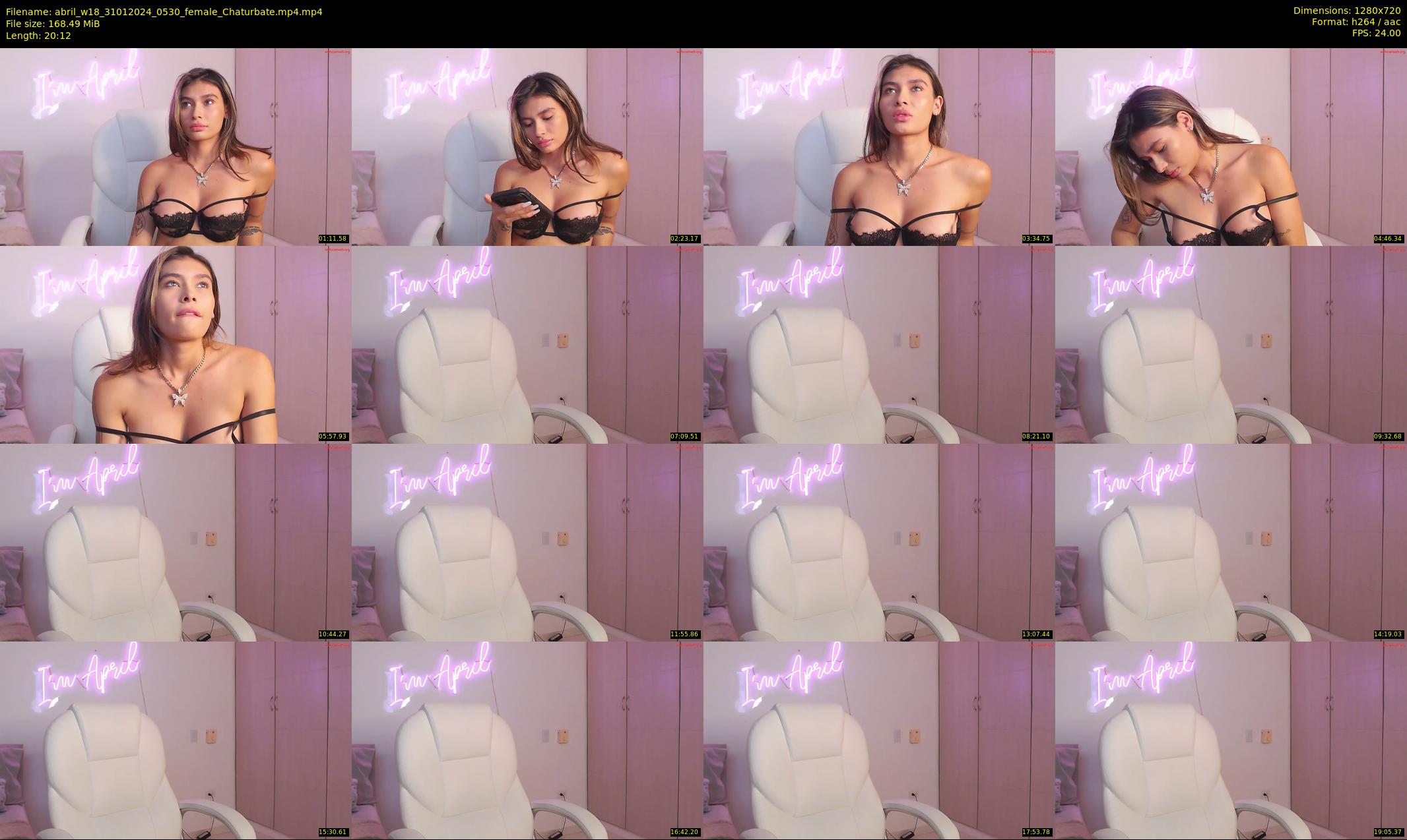 abril_w18 — 21 minute Chaturbate female cam show recording, 720p, Jan 31, 2024