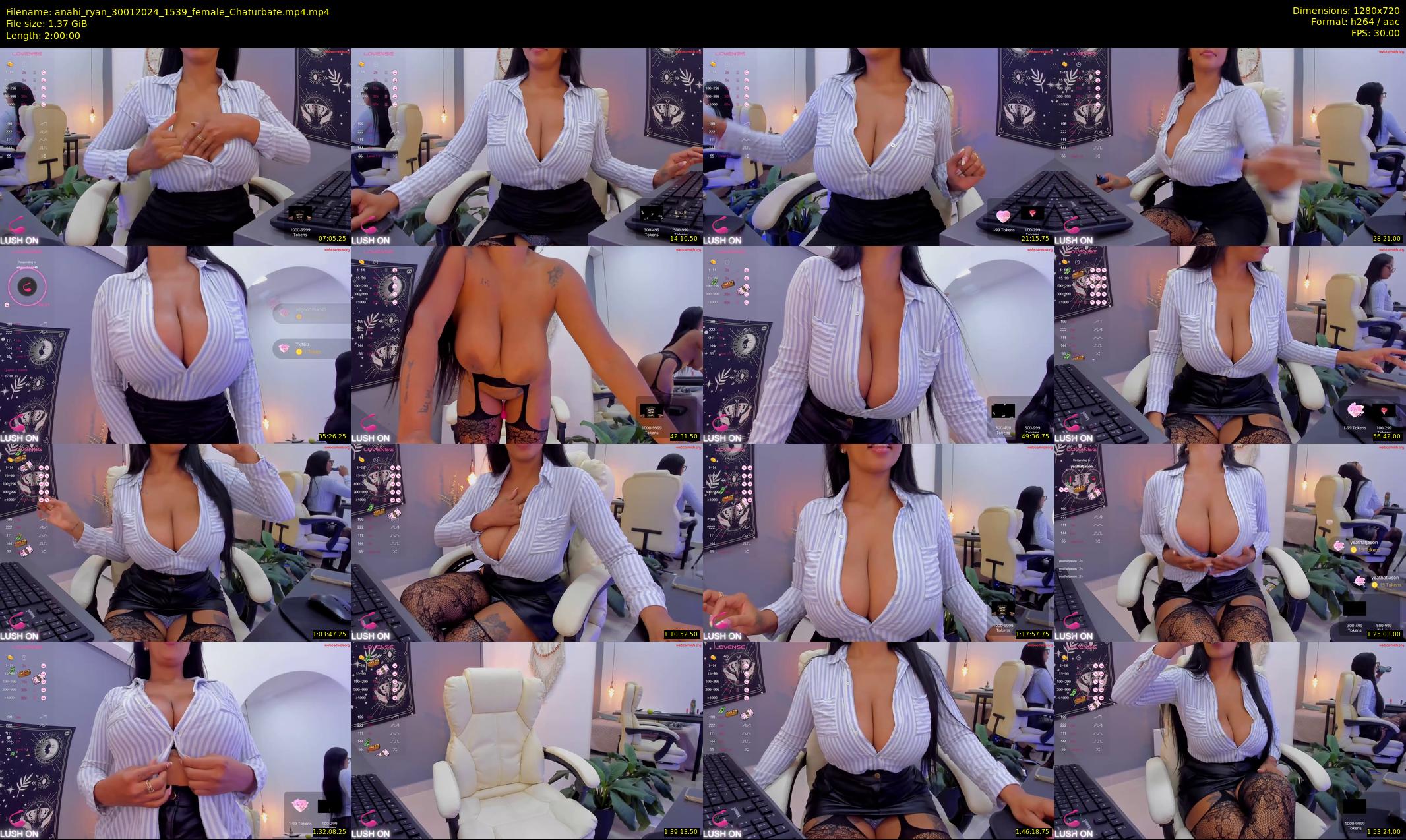 anahi_ryan — 120 minute Chaturbate female cam show recording, 720p, Jan 30, 2024