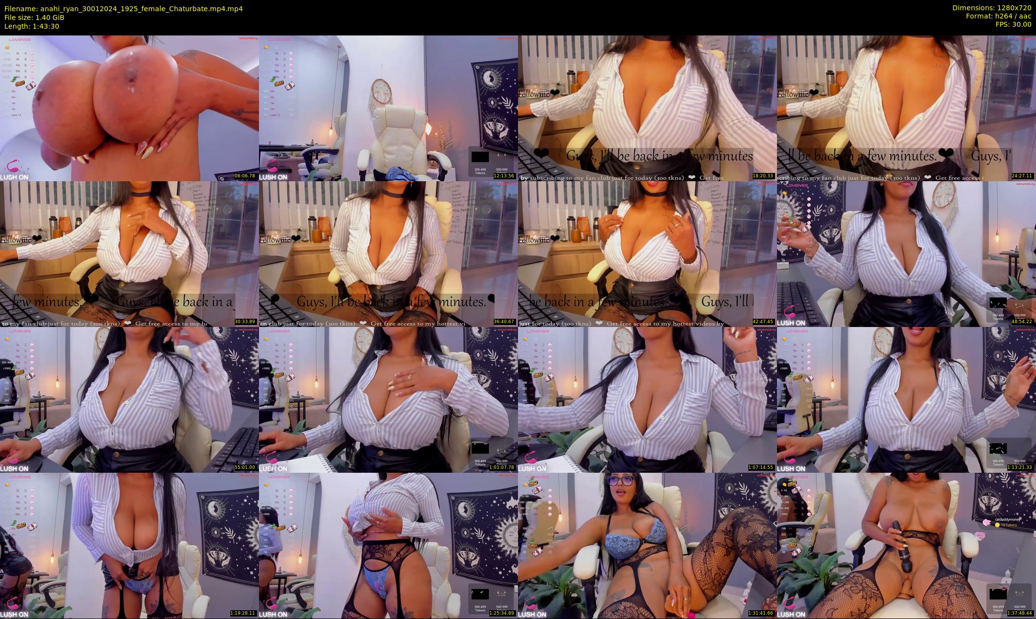 anahi_ryan — 104 minute Chaturbate female cam show recording, 720p, Jan 30, 2024