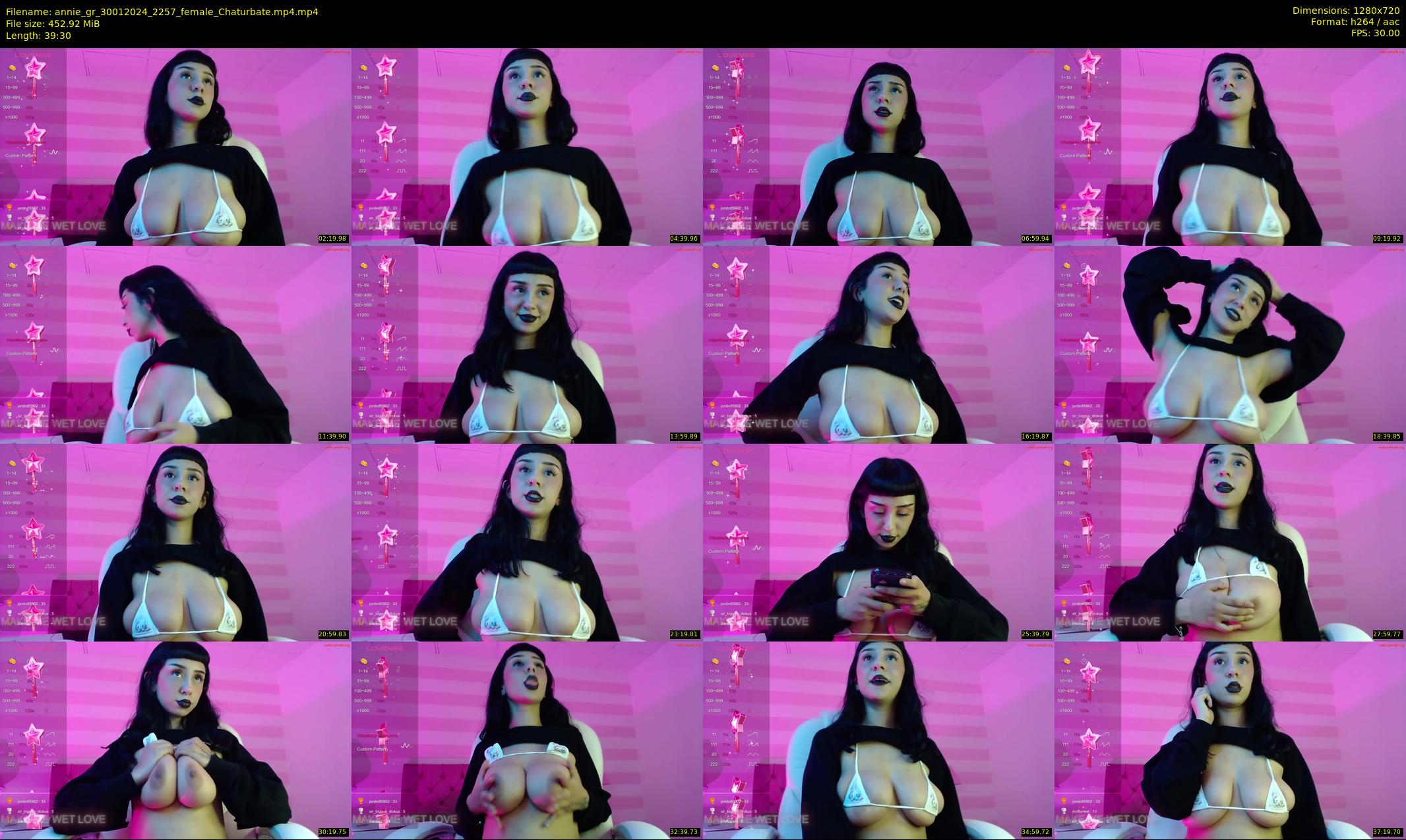 annie_gr — 40 minute Chaturbate female cam show recording, 720p, Jan 30, 2024