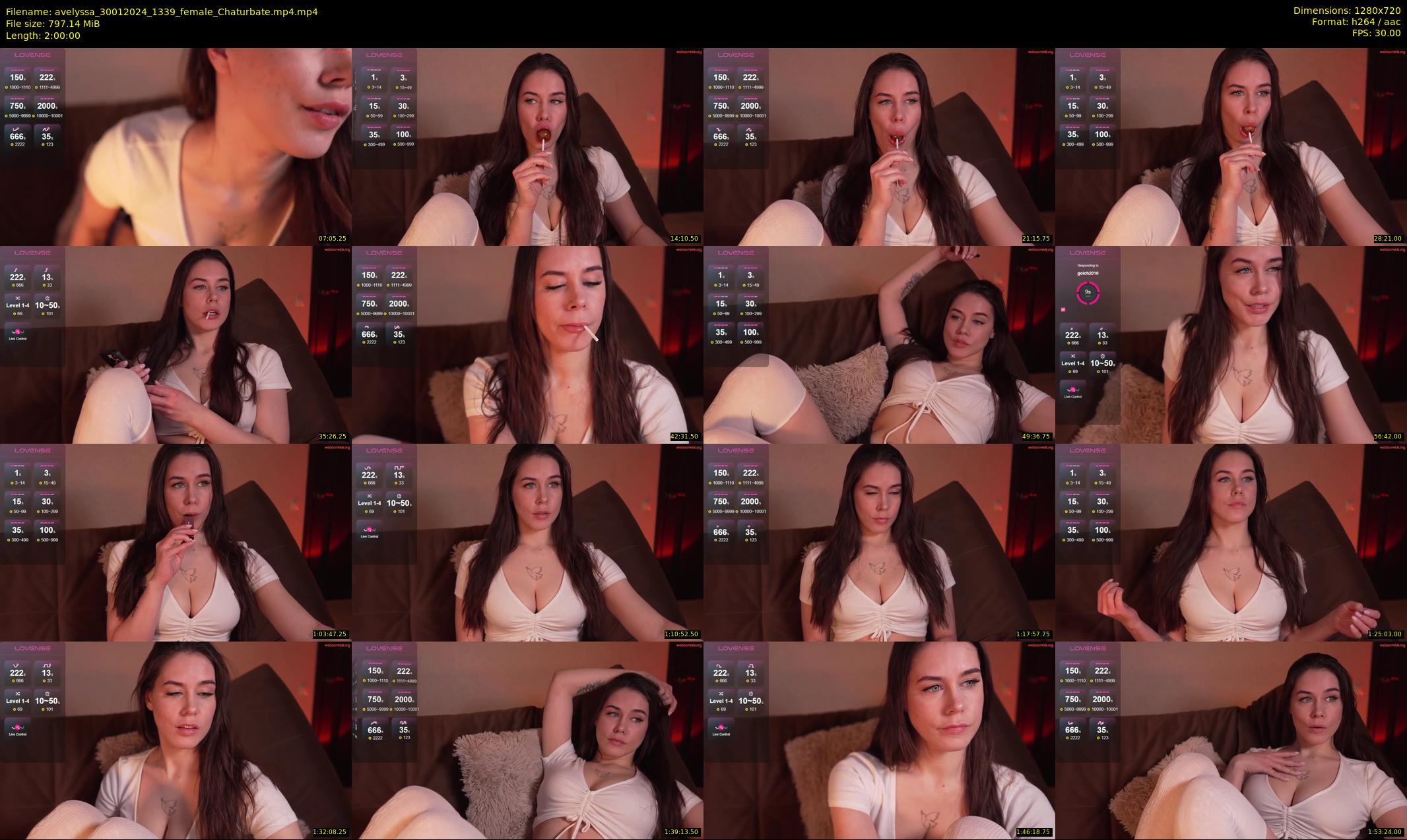 avelyssa — 120 minute Chaturbate female cam show recording, 720p, Jan 30, 2024