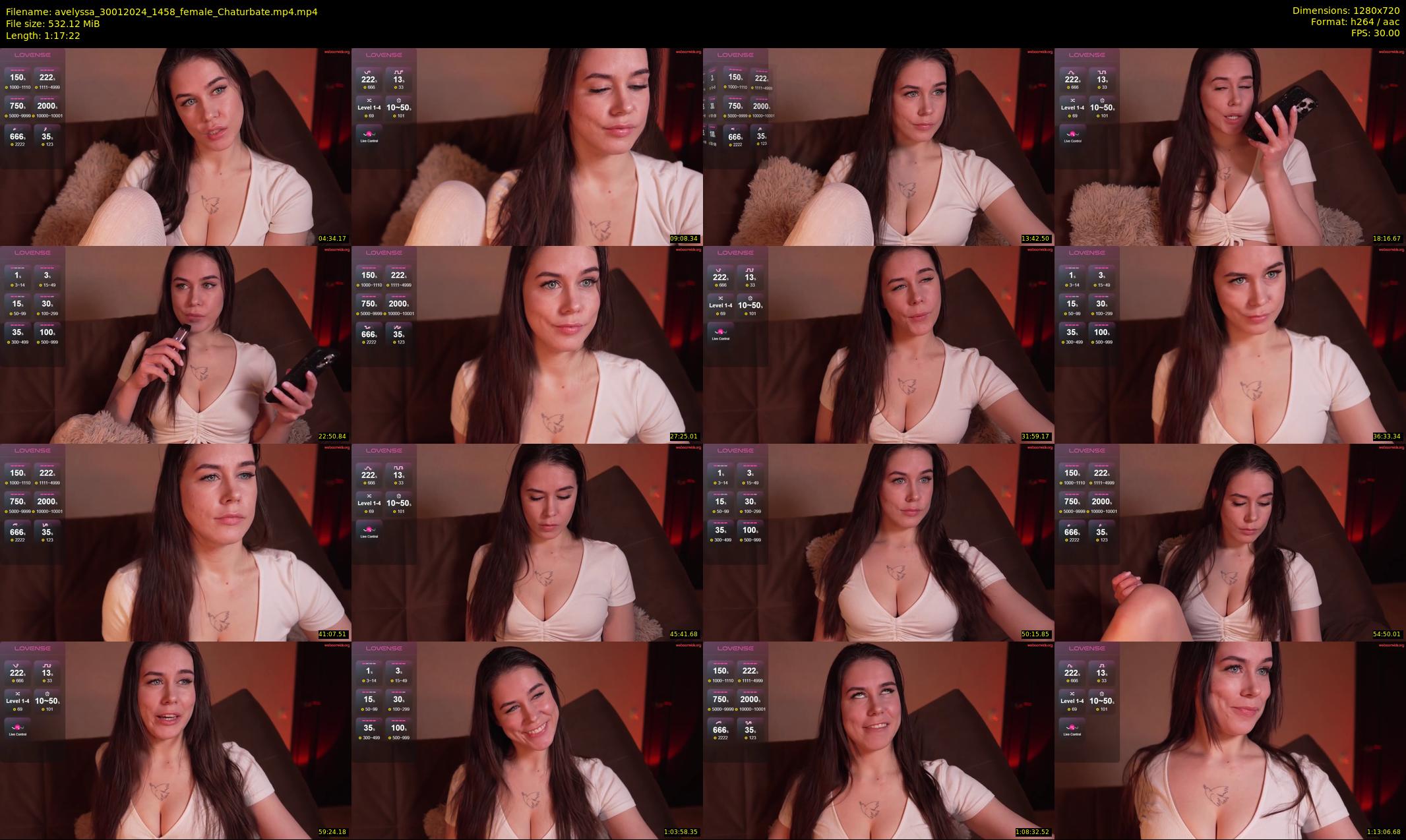 avelyssa — 78 minute Chaturbate female cam show recording, 720p, Jan 30, 2024