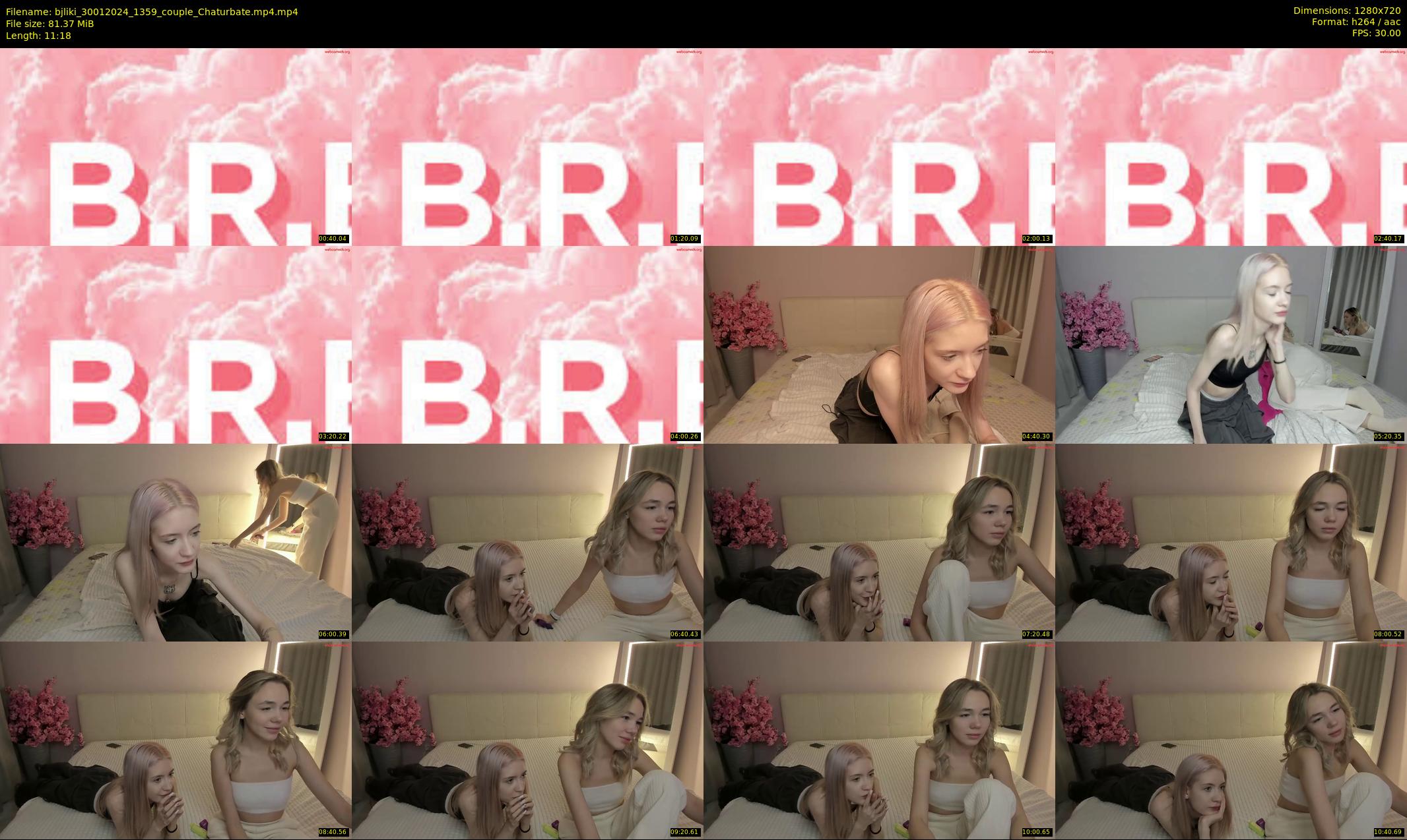 bjliki — 12 minute Chaturbate couple cam show recording, 720p, Jan 30, 2024