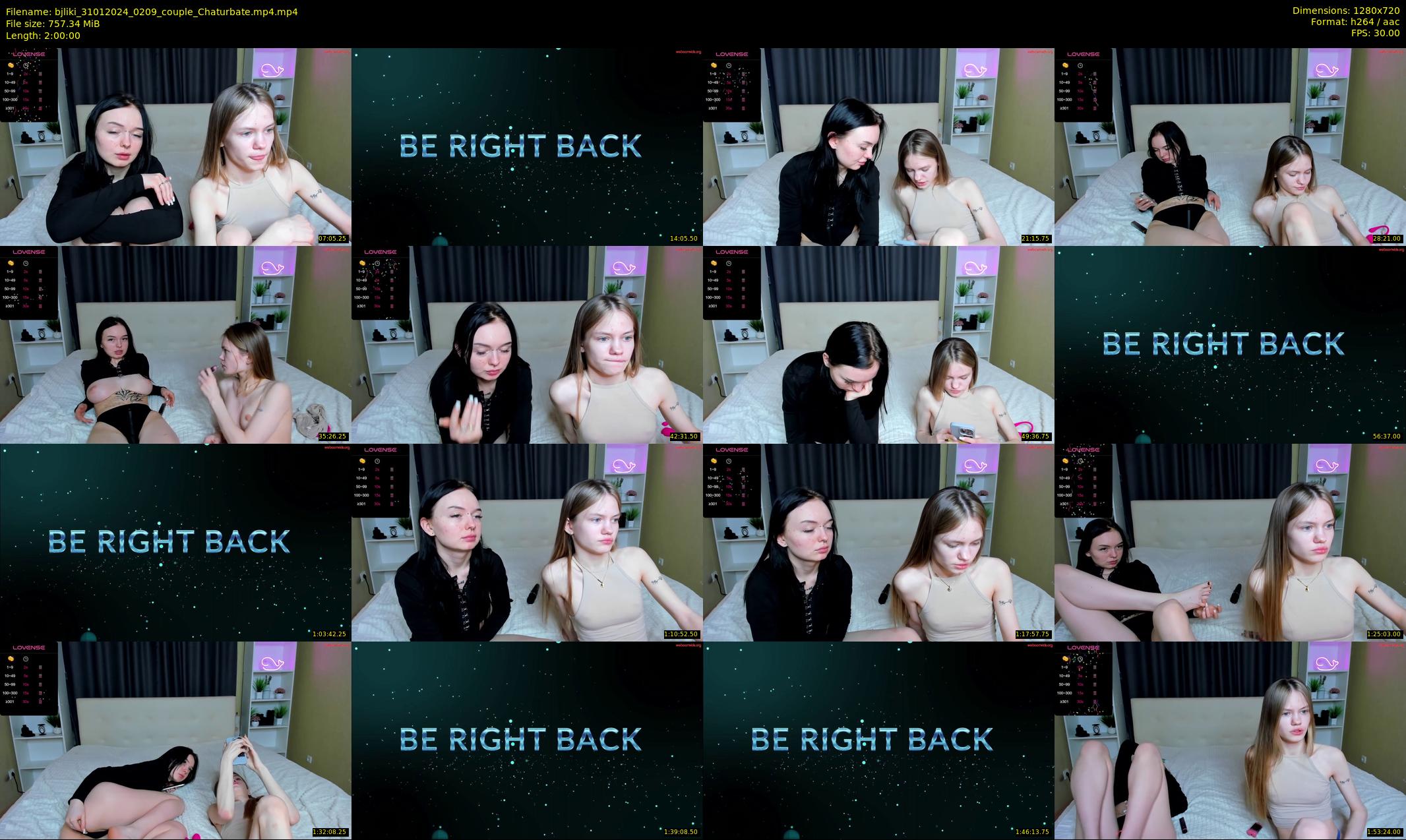 bjliki — 120 minute Chaturbate couple cam show recording, 720p, Jan 31, 2024