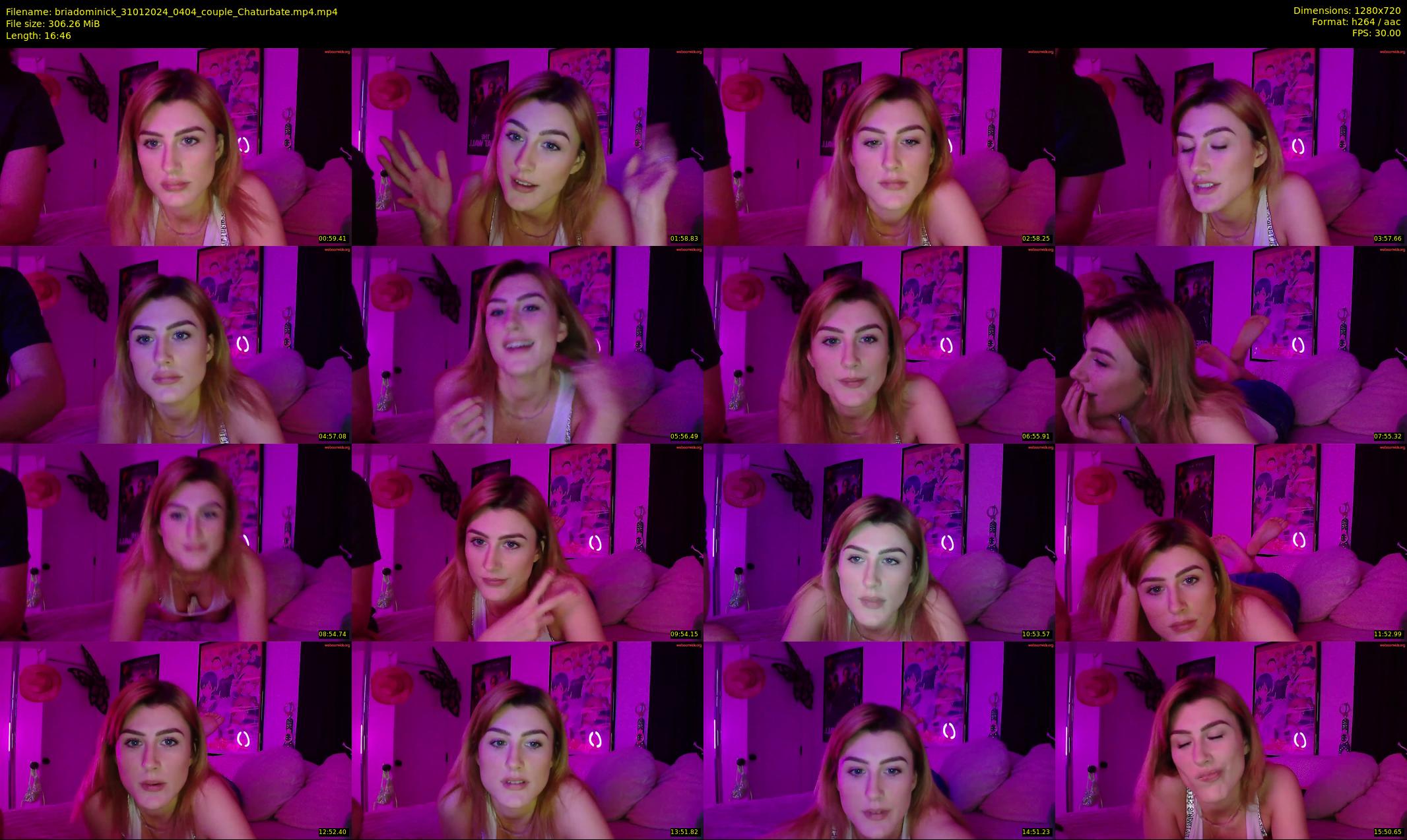 briadominick — 17 minute Chaturbate couple cam show recording, 720p, Jan 31, 2024