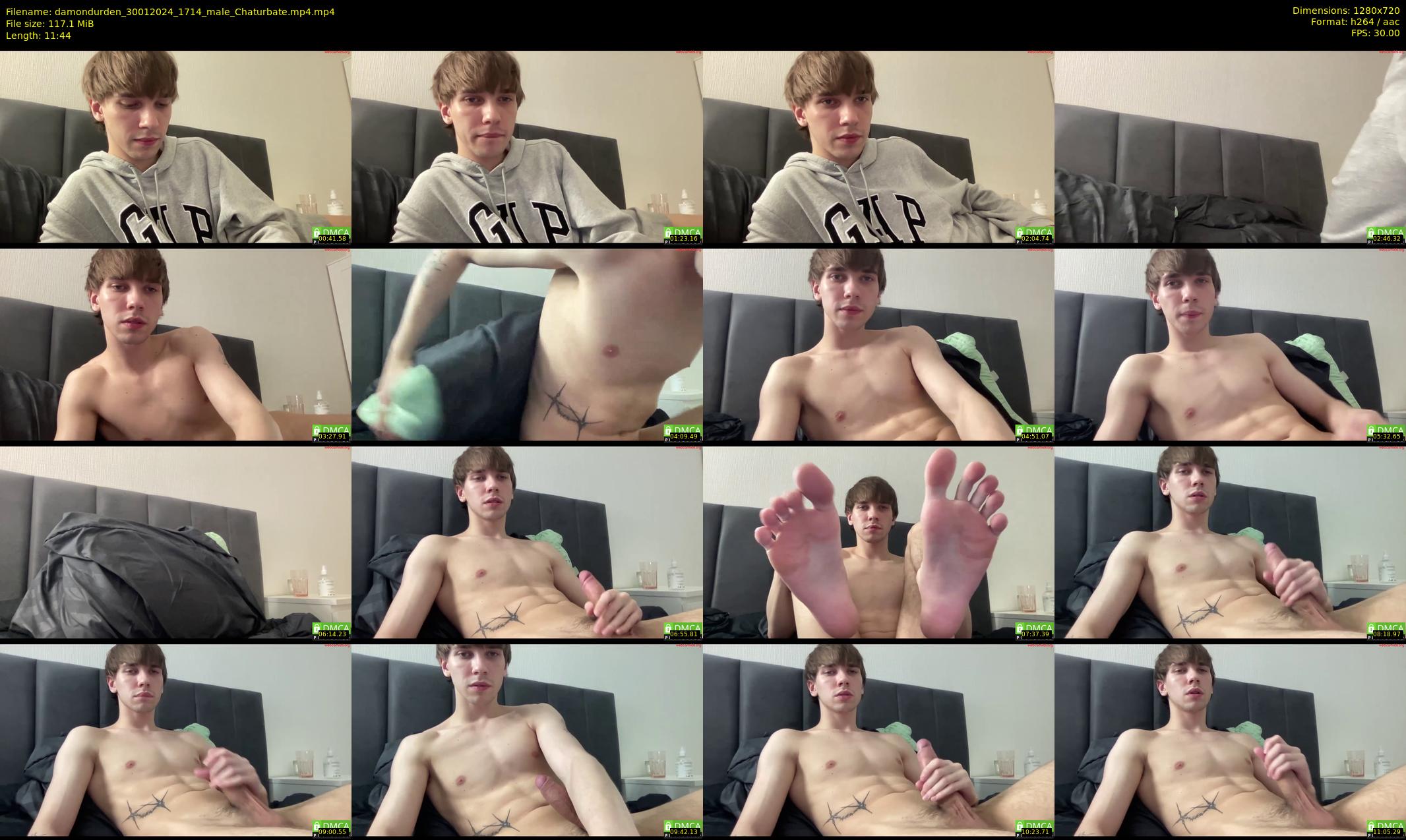 damondurden — 12 minute Chaturbate male cam show recording, 720p, Jan 30, 2024