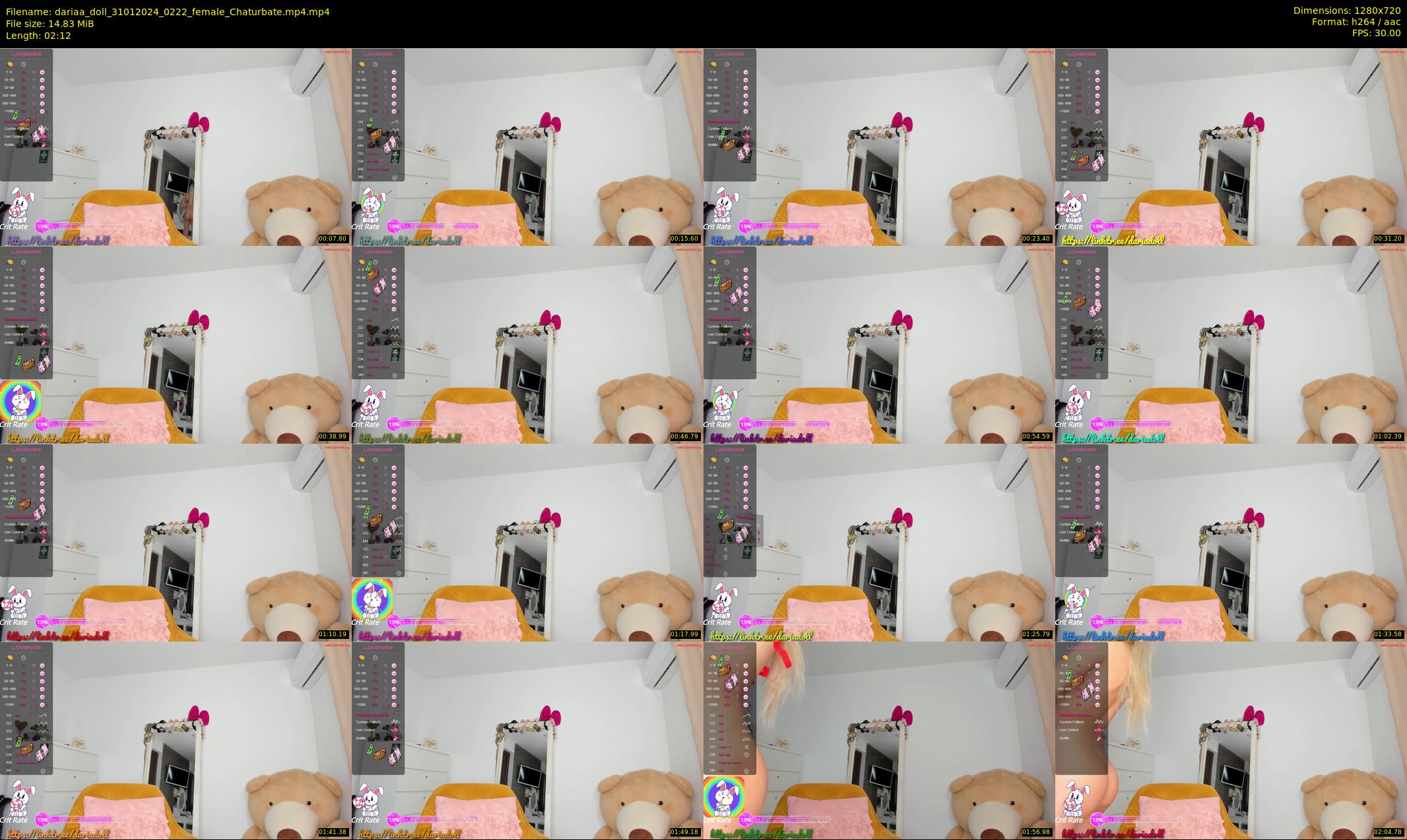 dariaa_doll — 3 minute Chaturbate female cam show recording, 720p, Jan 31, 2024