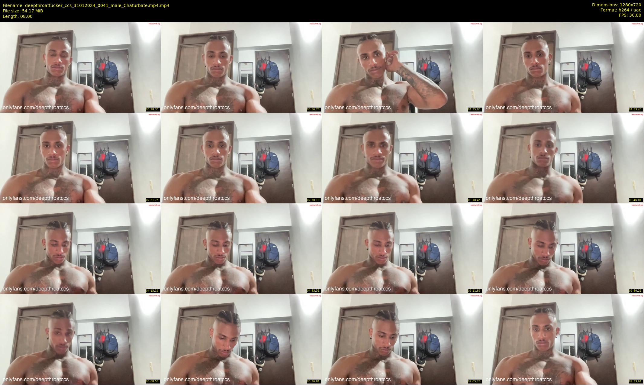 deepthroatfucker_ccs — 8 minute Chaturbate male cam show recording, 720p, Jan 31, 2024