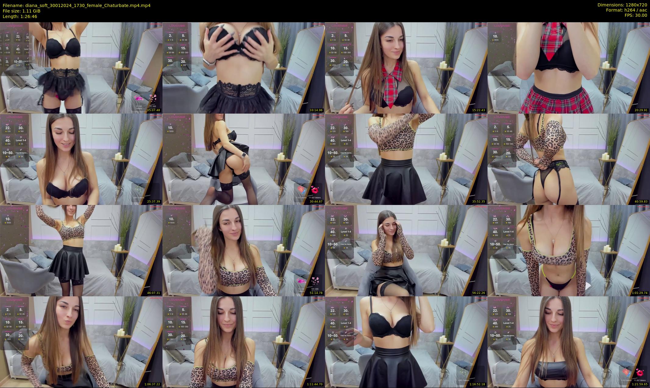diana_soft — 87 minute Chaturbate female cam show recording, 720p, Jan 30, 2024