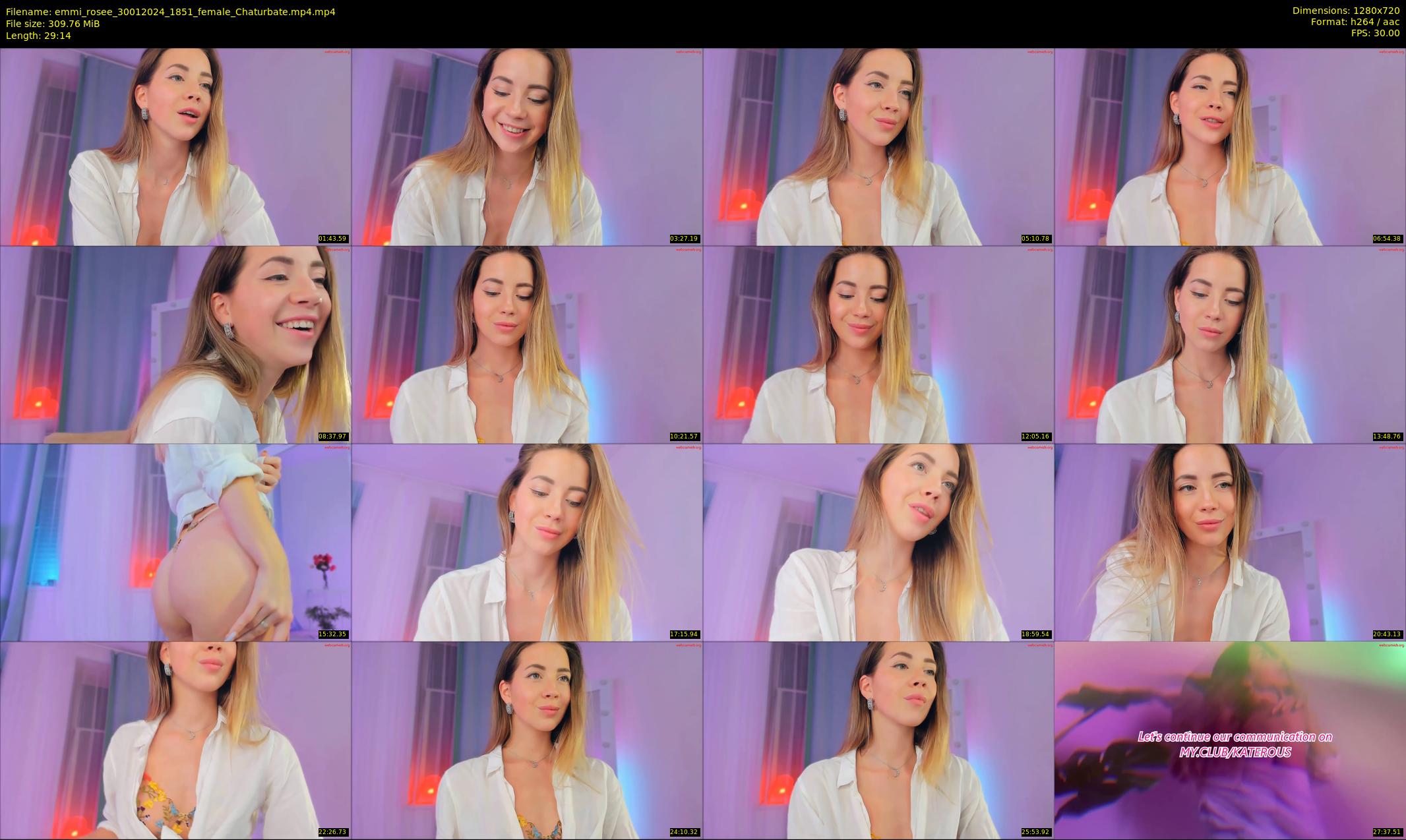 emmi_rosee — 30 minute Chaturbate female cam show recording, 720p, Jan 30, 2024