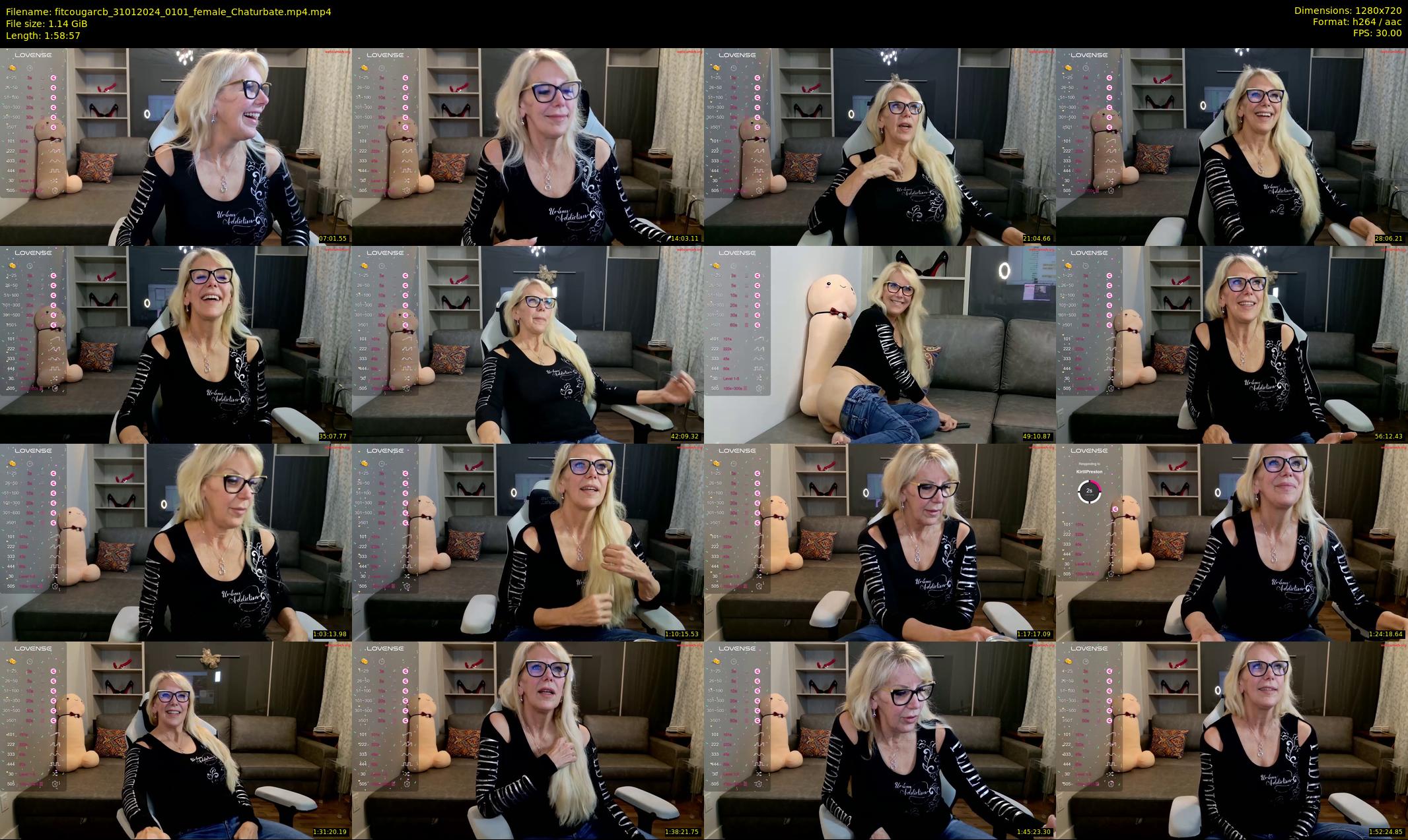 fitcougarcb — 119 minute Chaturbate female cam show recording, 720p, Jan 31, 2024