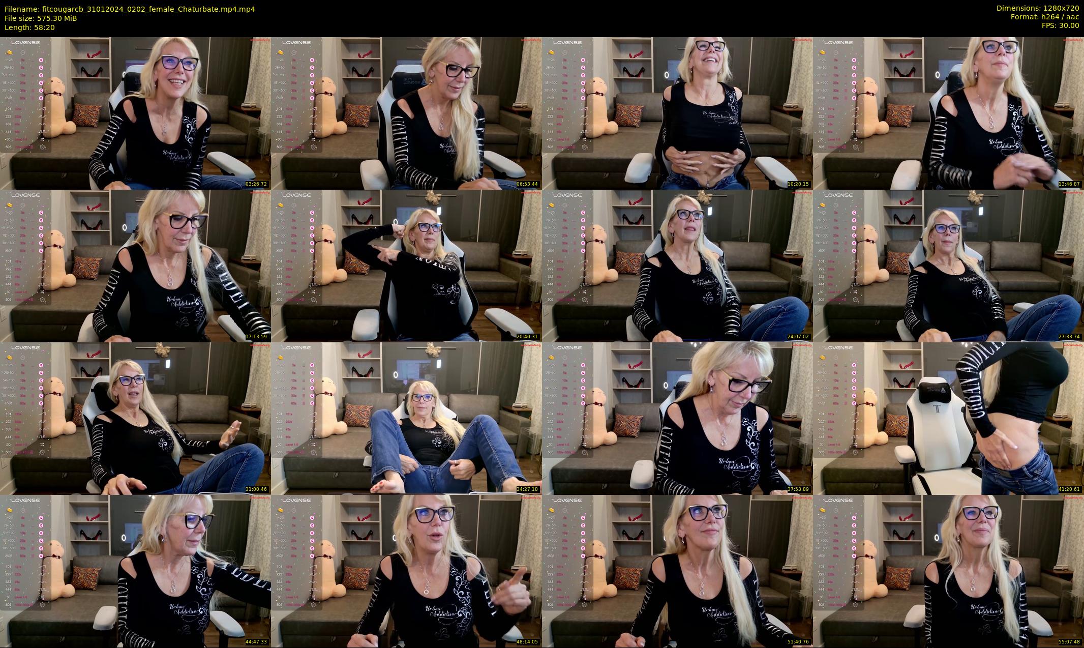 fitcougarcb — 59 minute Chaturbate female cam show recording, 720p, Jan 31, 2024