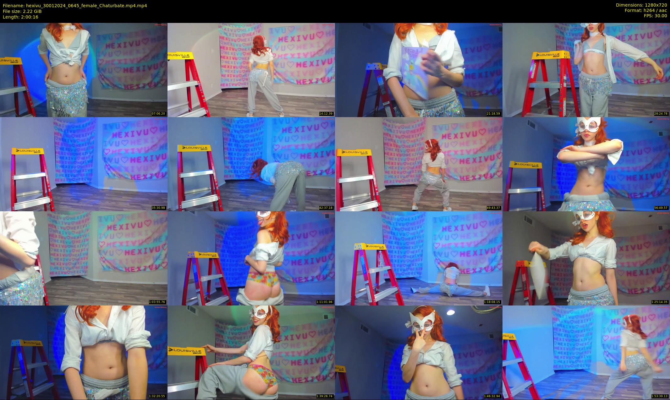 hexivu — 121 minute Chaturbate female cam show recording, 720p, Jan 30, 2024