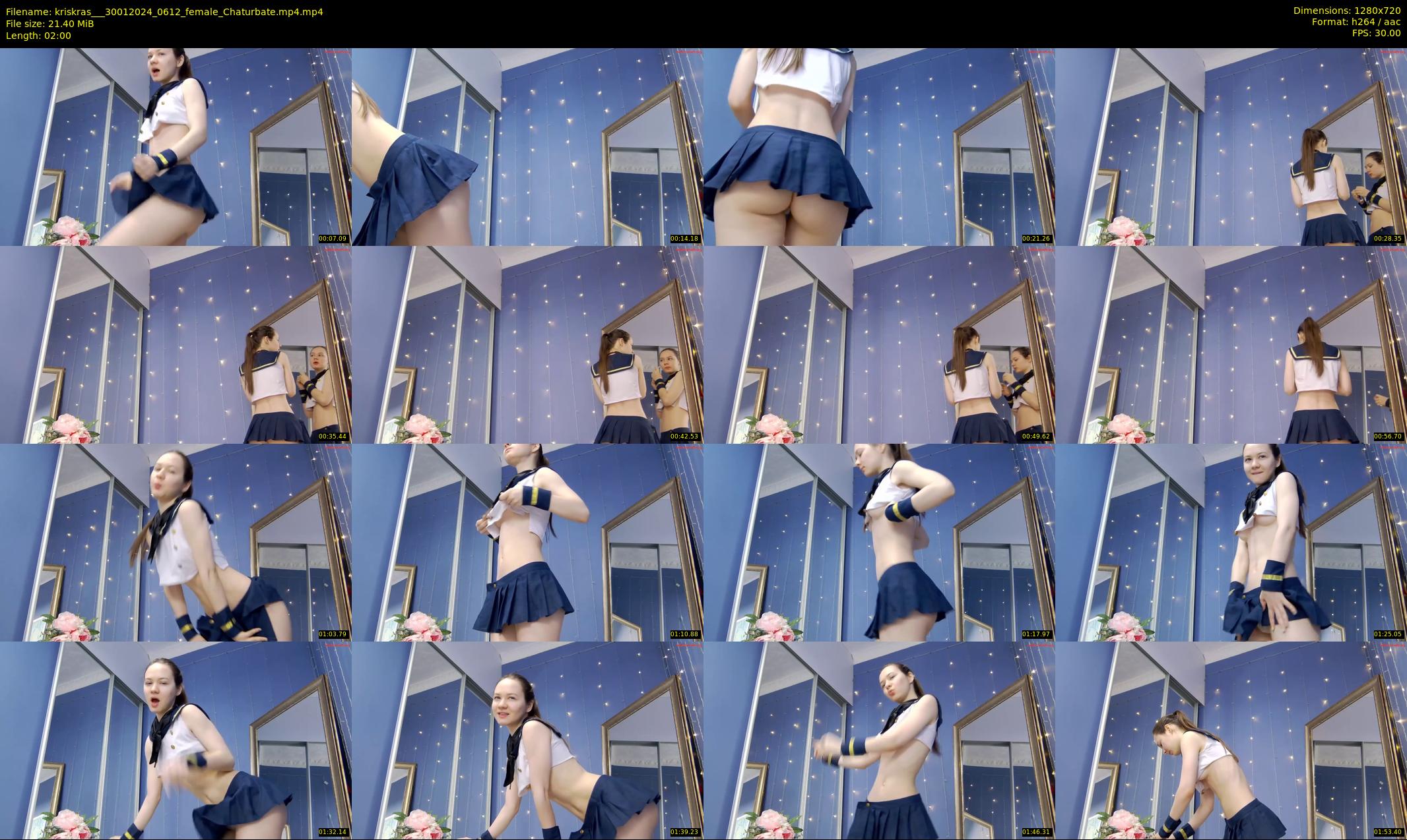 kriskras__ — 2 minute Chaturbate female cam show recording, 720p, Jan 30, 2024