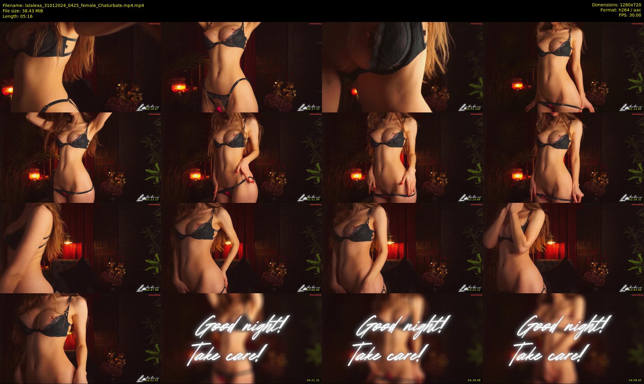 lalalexa — 6 minute Chaturbate female cam show recording, 720p, Jan 31, 2024