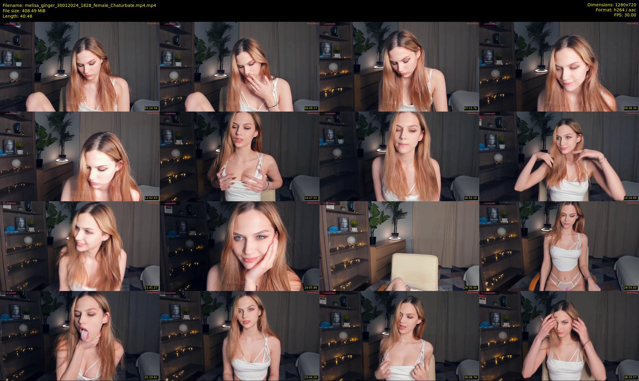 melisa_ginger — 41 minute Chaturbate female cam show recording, 720p, Jan 30, 2024
