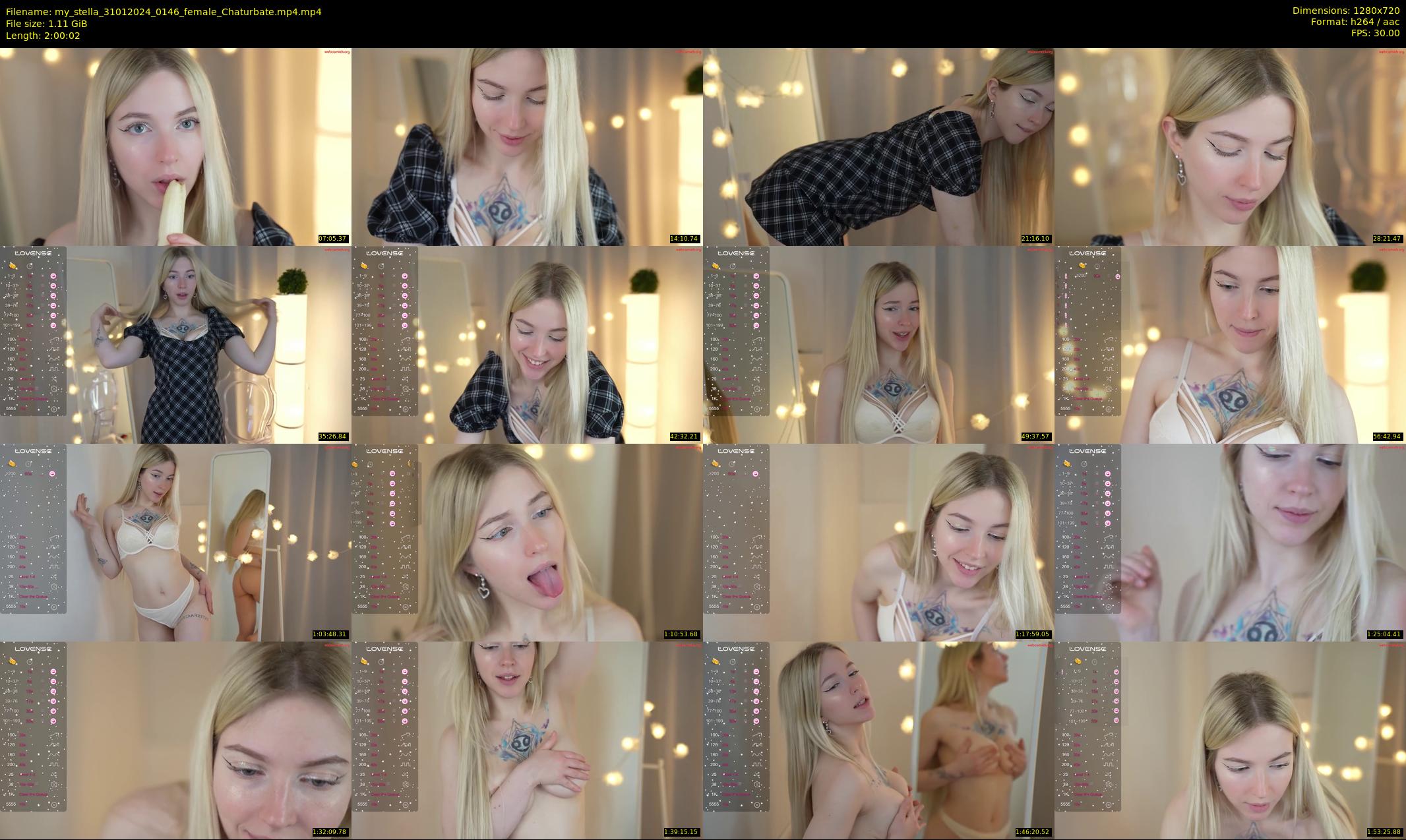 my_stella — 121 minute Chaturbate female cam show recording, 720p, Jan 31, 2024