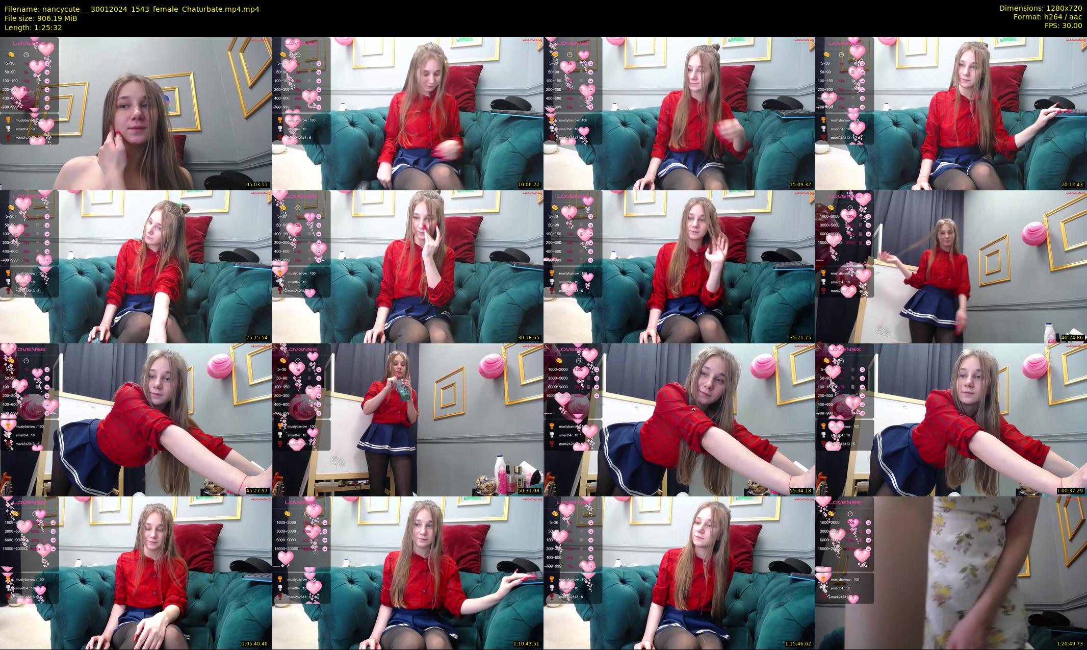 nancycute__ — 86 minute Chaturbate female cam show recording, 720p, Jan 30, 2024