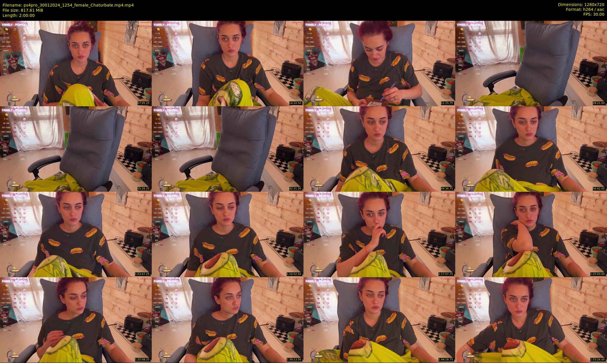 ps4pro — 120 minute Chaturbate female cam show recording, 720p, Jan 30, 2024