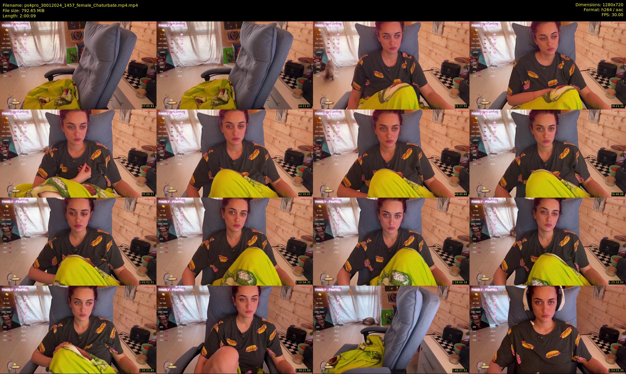 ps4pro — 121 minute Chaturbate female cam show recording, 720p, Jan 30, 2024