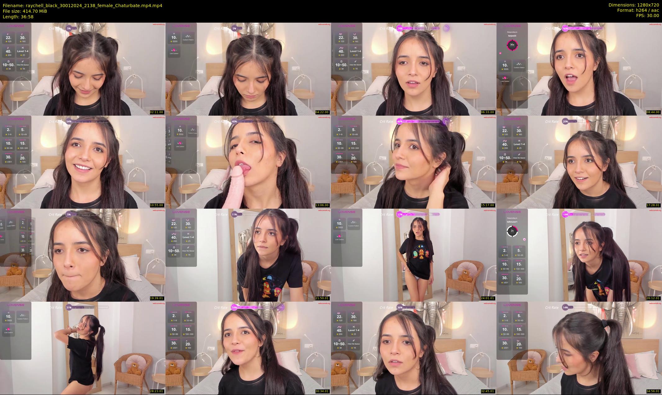 raychell_black — 37 minute Chaturbate female cam show recording, 720p, Jan 30, 2024