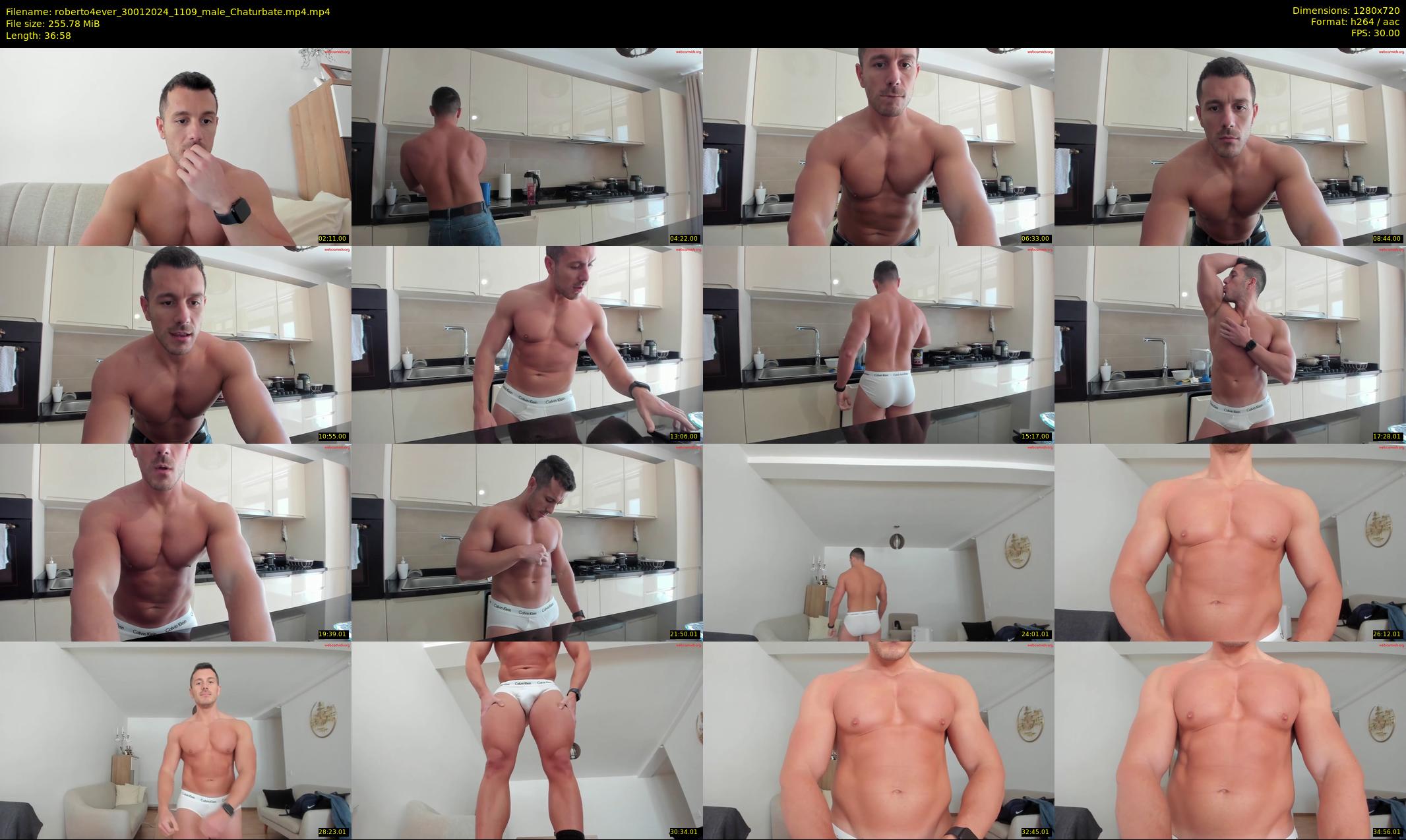 roberto4ever — 37 minute Chaturbate male cam show recording, 720p, Jan 30, 2024