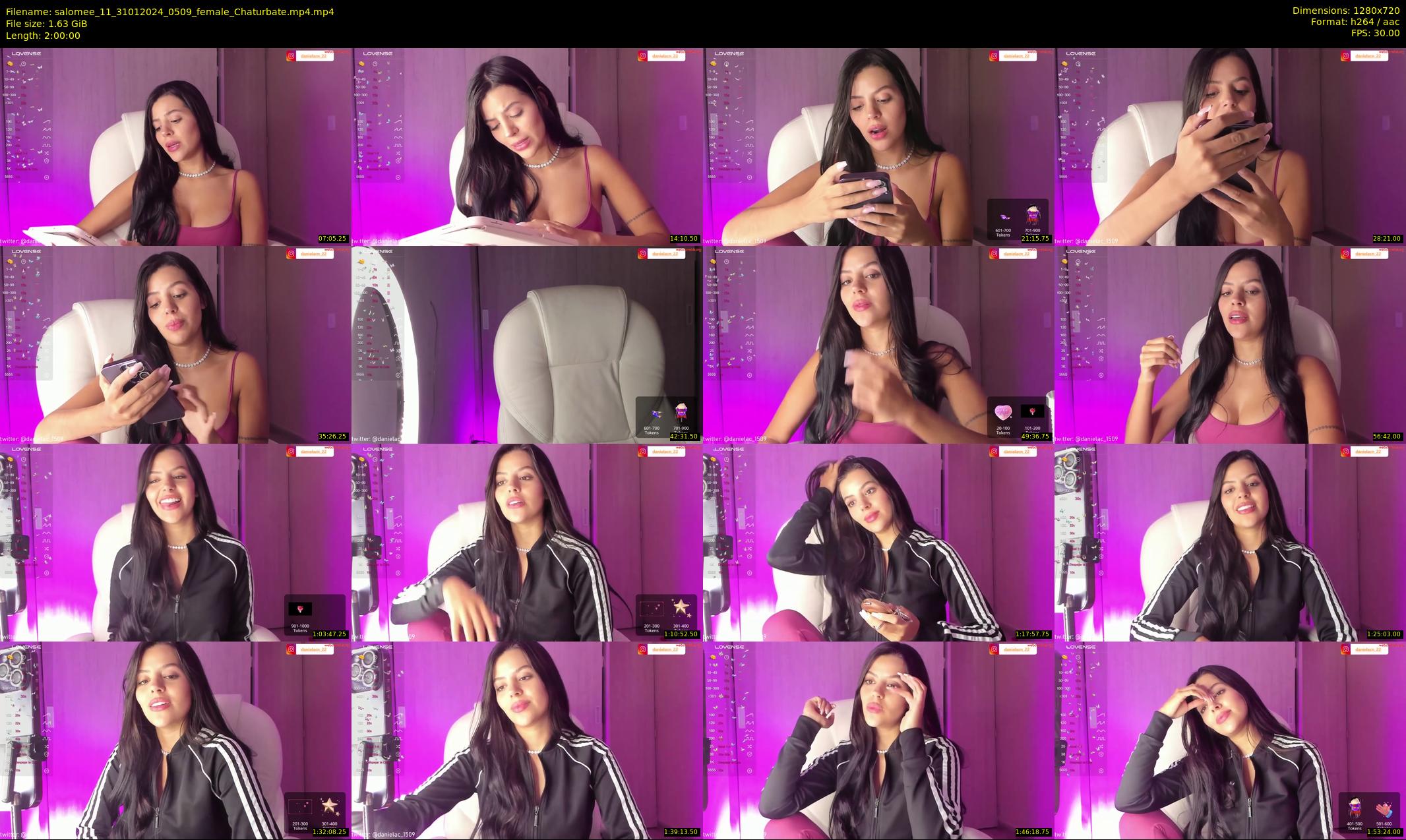 salomee_11 — 120 minute Chaturbate female cam show recording, 720p, Jan 31, 2024