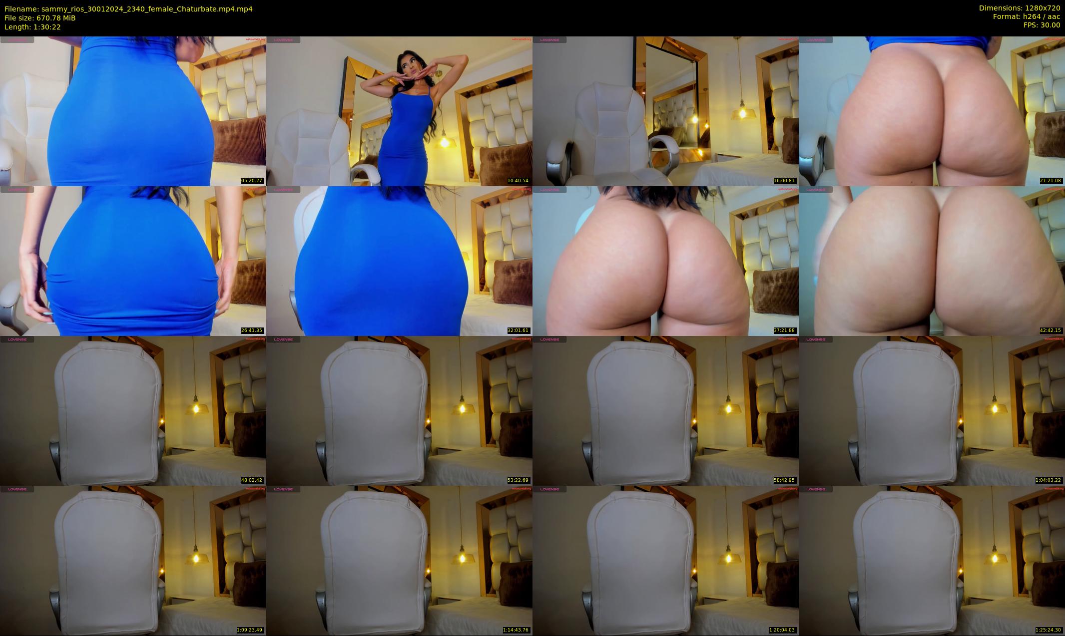 sammy_rios — 91 minute Chaturbate female cam show recording, 720p, Jan 30, 2024