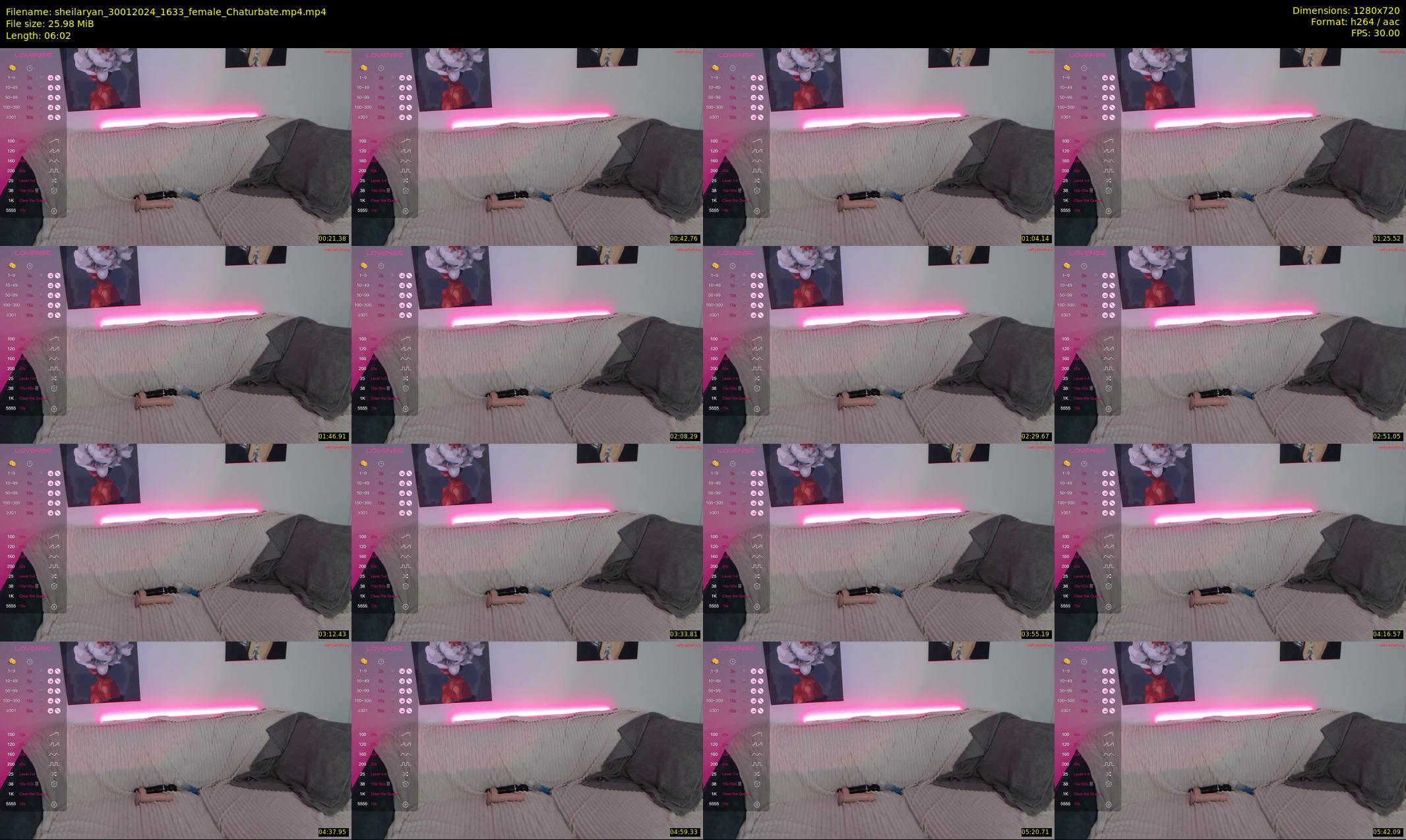 sheilaryan — 7 minute Chaturbate female cam show recording, 720p, Jan 30, 2024