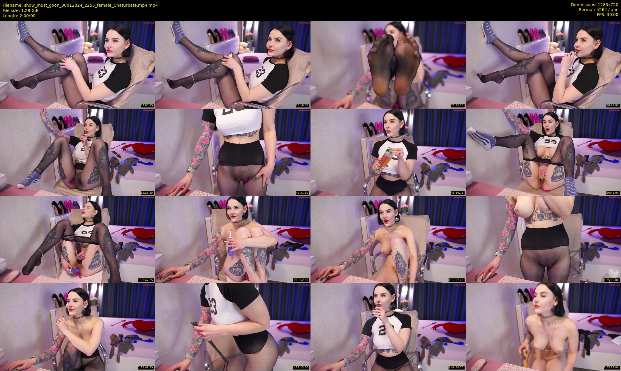 show_must_goon — 120 minute Chaturbate female cam show recording, 720p, Jan 30, 2024