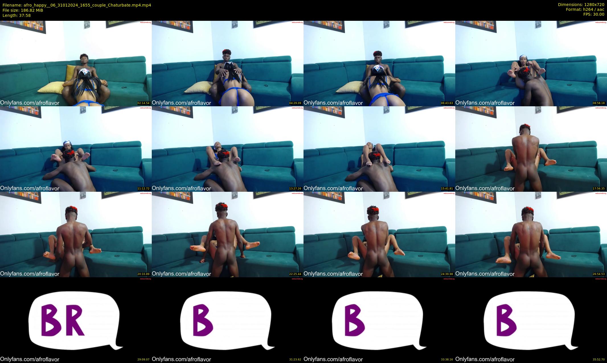 afro_happy__06 — 38 minute Chaturbate couple cam show recording, 720p, Jan 31, 2024
