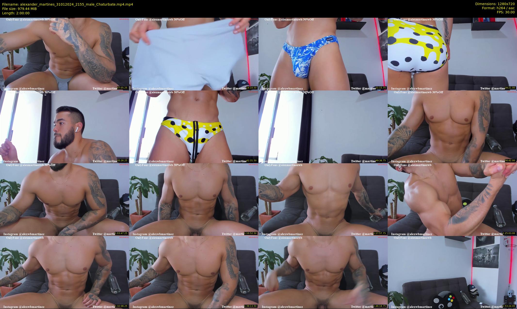 alexander_martines — 120 minute Chaturbate male cam show recording, 720p, Jan 31, 2024