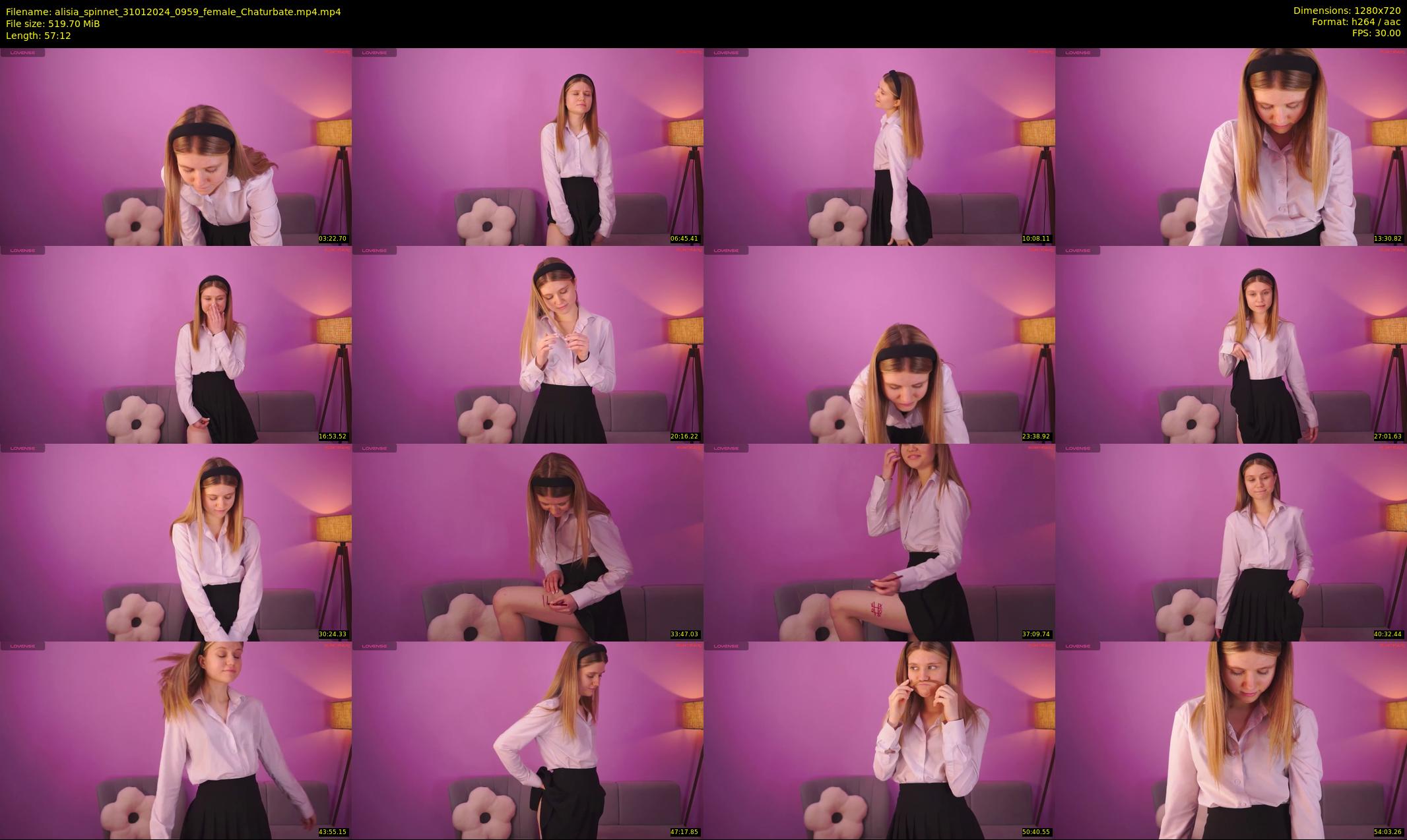 alisia_spinnet — 58 minute Chaturbate female cam show recording, 720p, Jan 31, 2024
