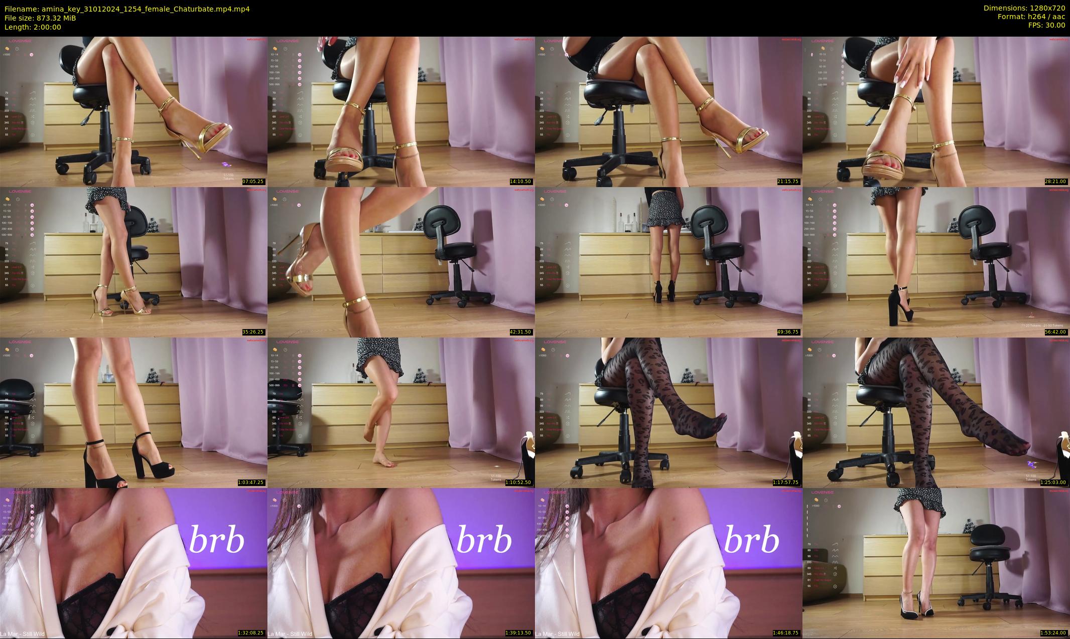 amina_key — 120 minute Chaturbate female cam show recording, 720p, Jan 31, 2024
