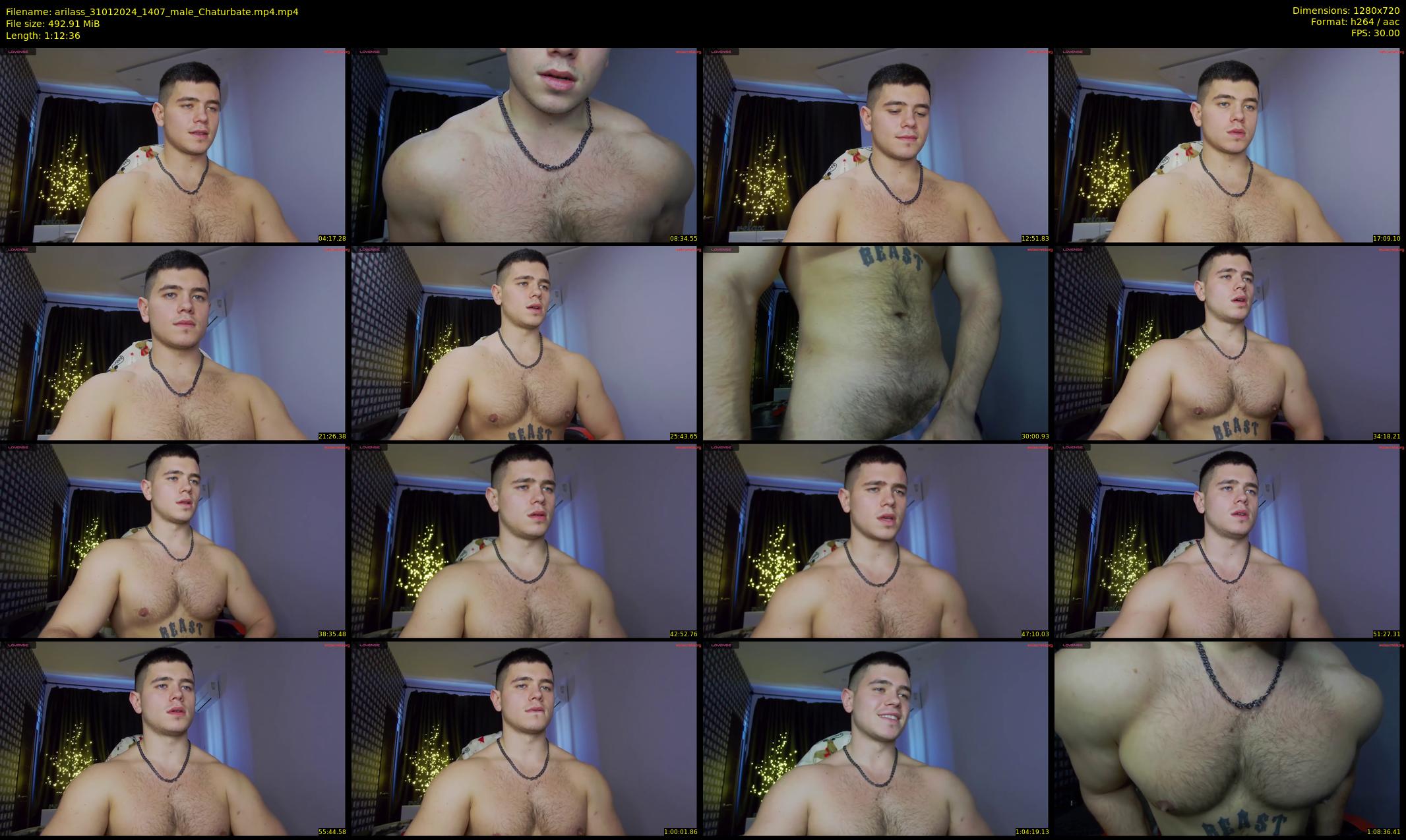 arilass — 73 minute Chaturbate male cam show recording, 720p, Jan 31, 2024