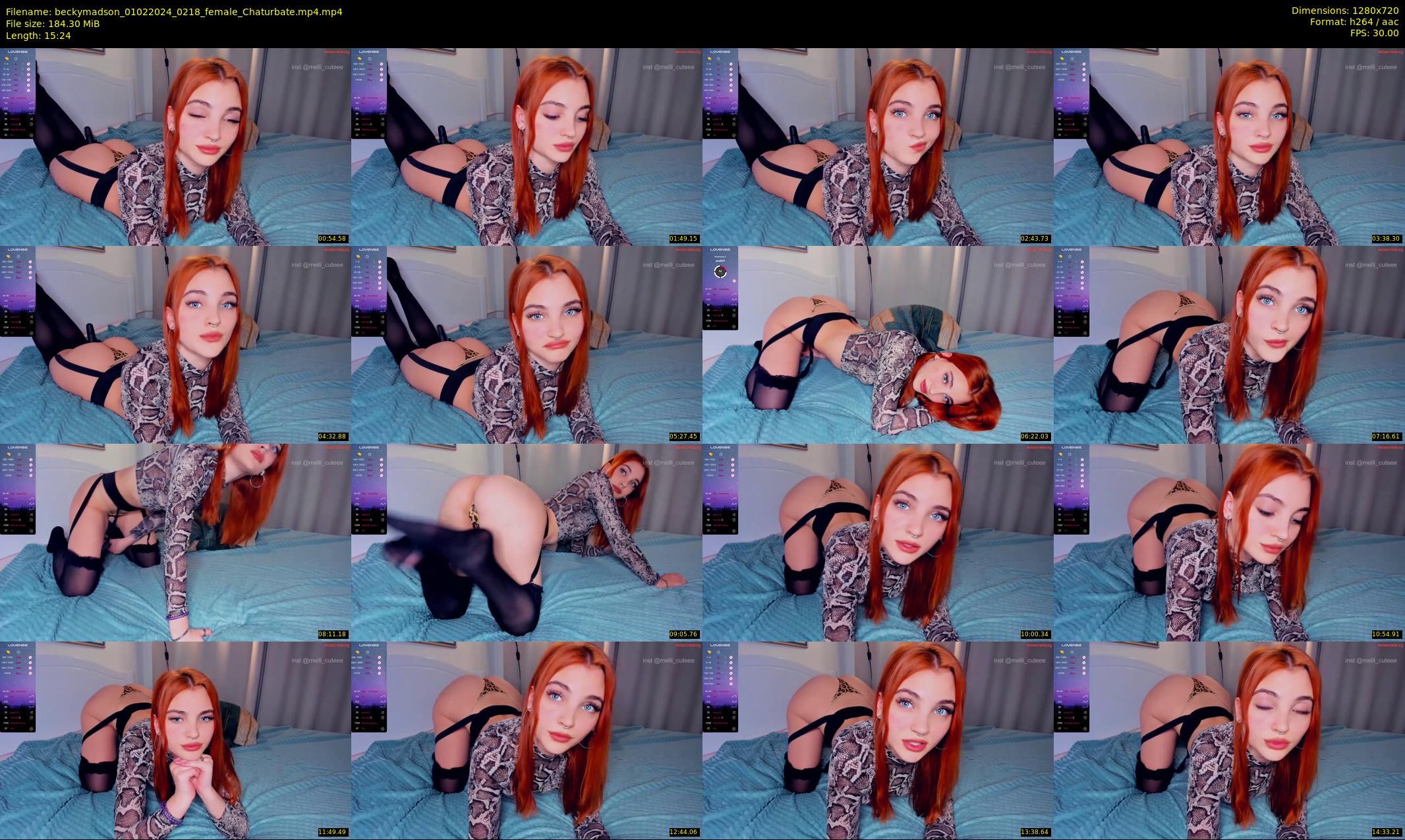 beckymadson — 16 minute Chaturbate female cam show recording, 720p, Feb 1, 2024